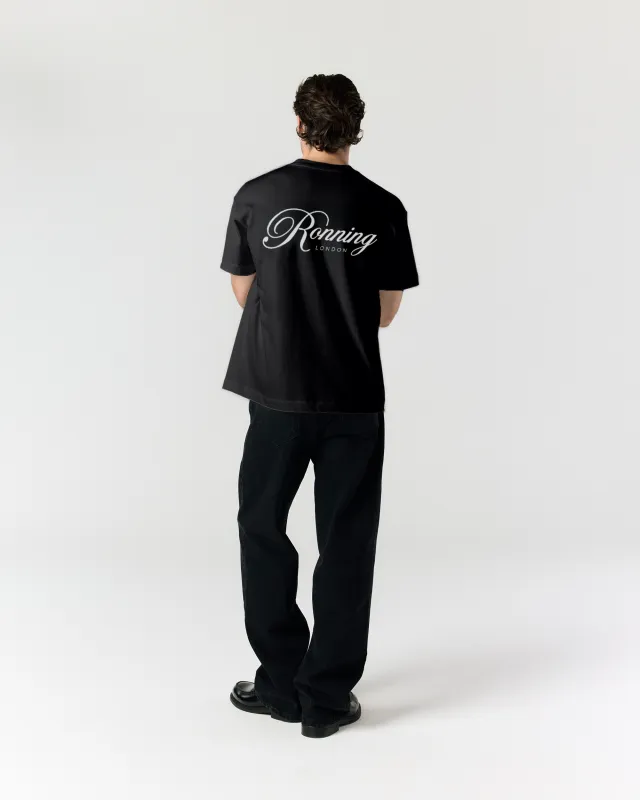 Script Tee - Black sold by Ronning