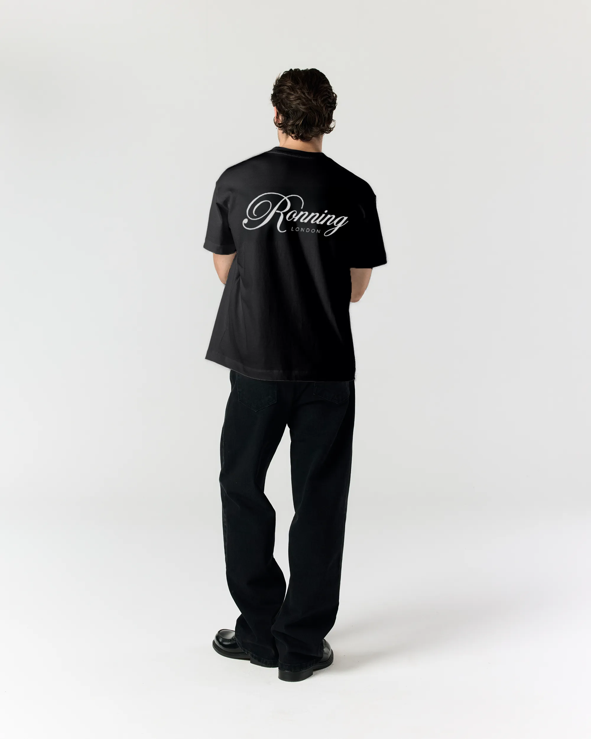 Script Tee - Black sold by Ronning