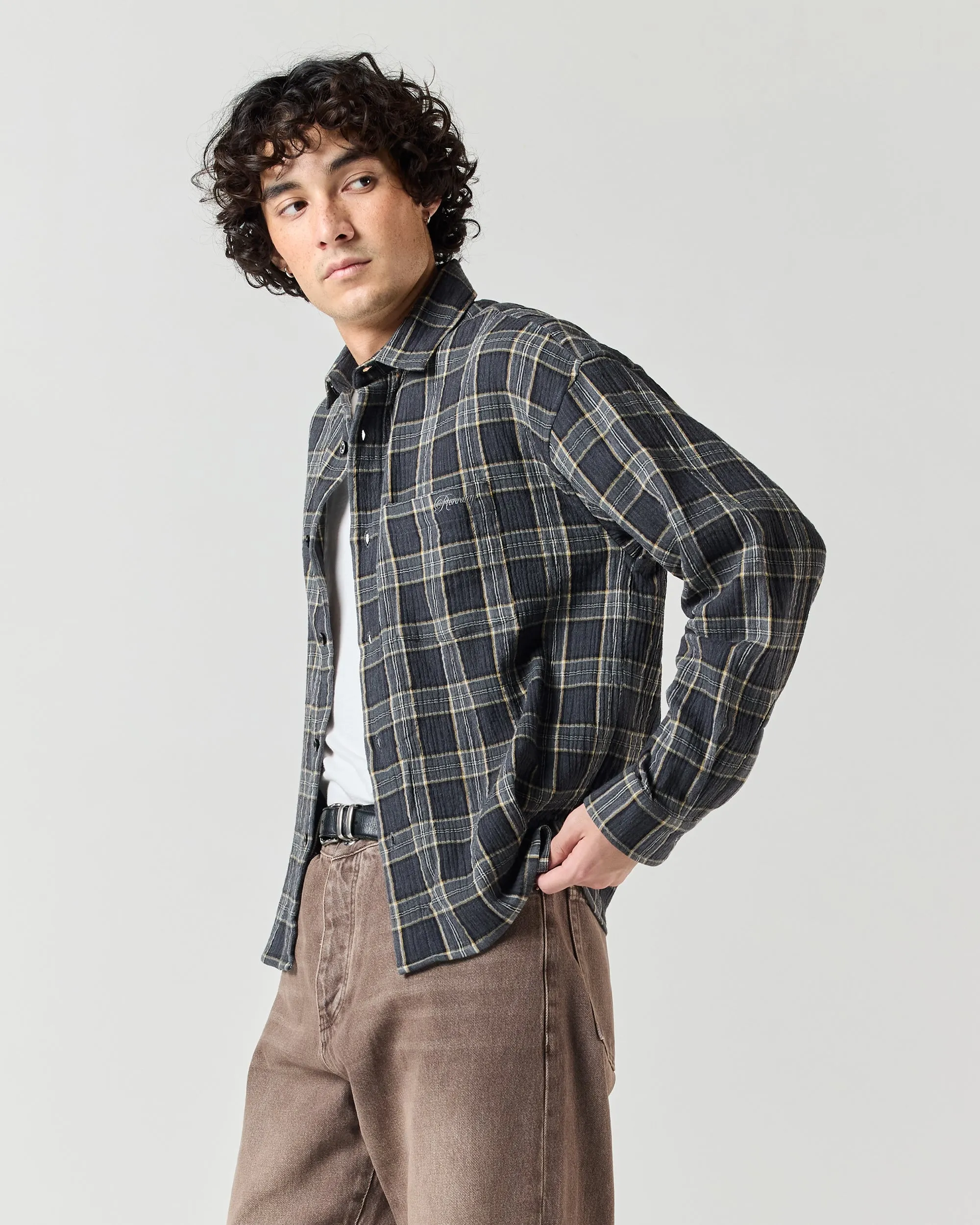 Everyday Shirt - Slate Grey Check sold by Ronning product image thumbnail 2