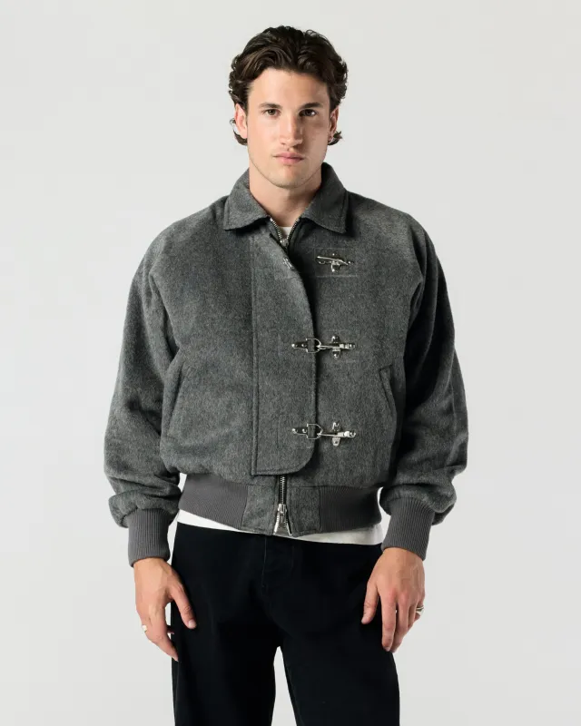 Fireman Clasp Jacket - Grey made by Ronning