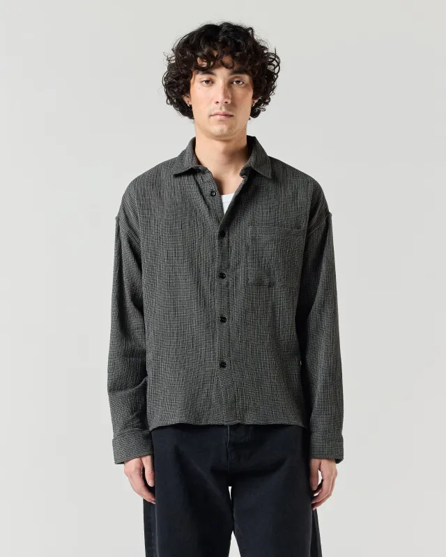 Everyday Shirt - Black Mini Check made by Ronning