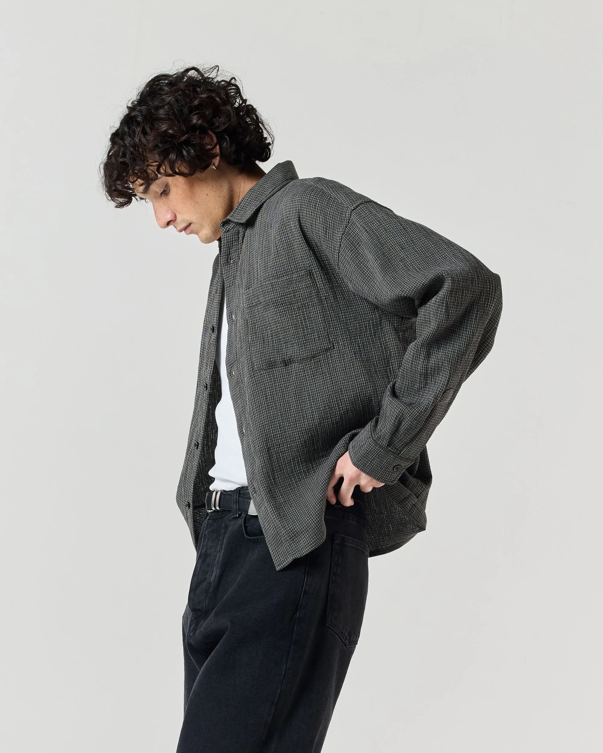 Everyday Shirt - Black Mini Check sold by Ronning product image thumbnail 2