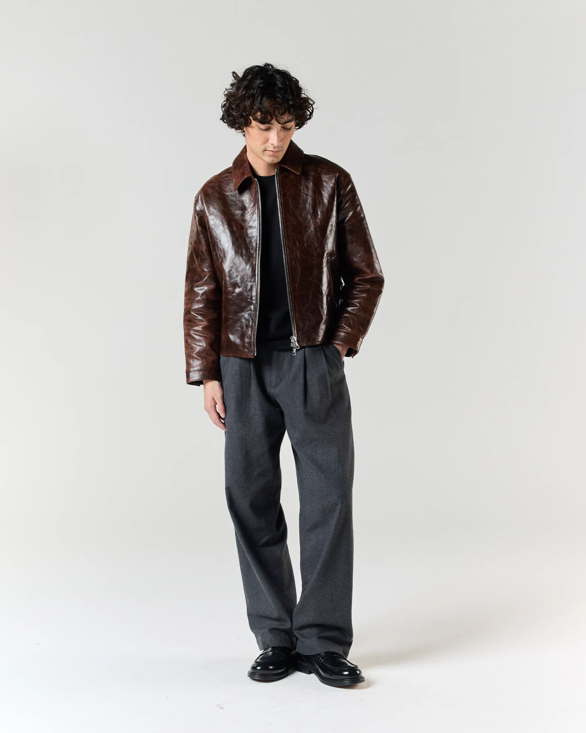Buckle Pant - Charcoal Herringbone sold by Ronning product image thumbnail 3