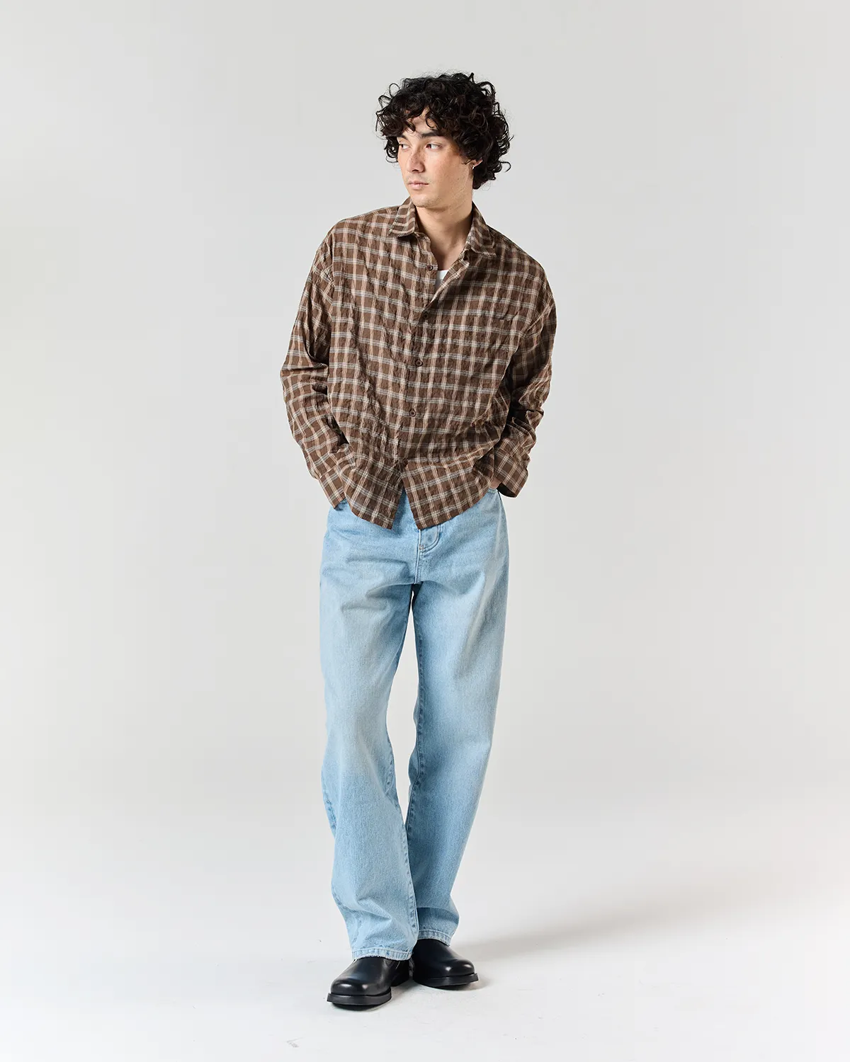 Japanese Shirt - Brown Check sold by Ronning product image thumbnail 4