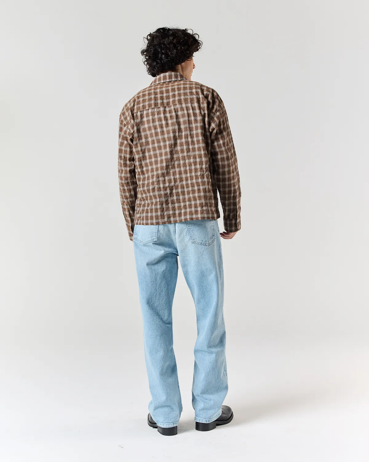 Japanese Shirt - Brown Check sold by Ronning product image thumbnail 5