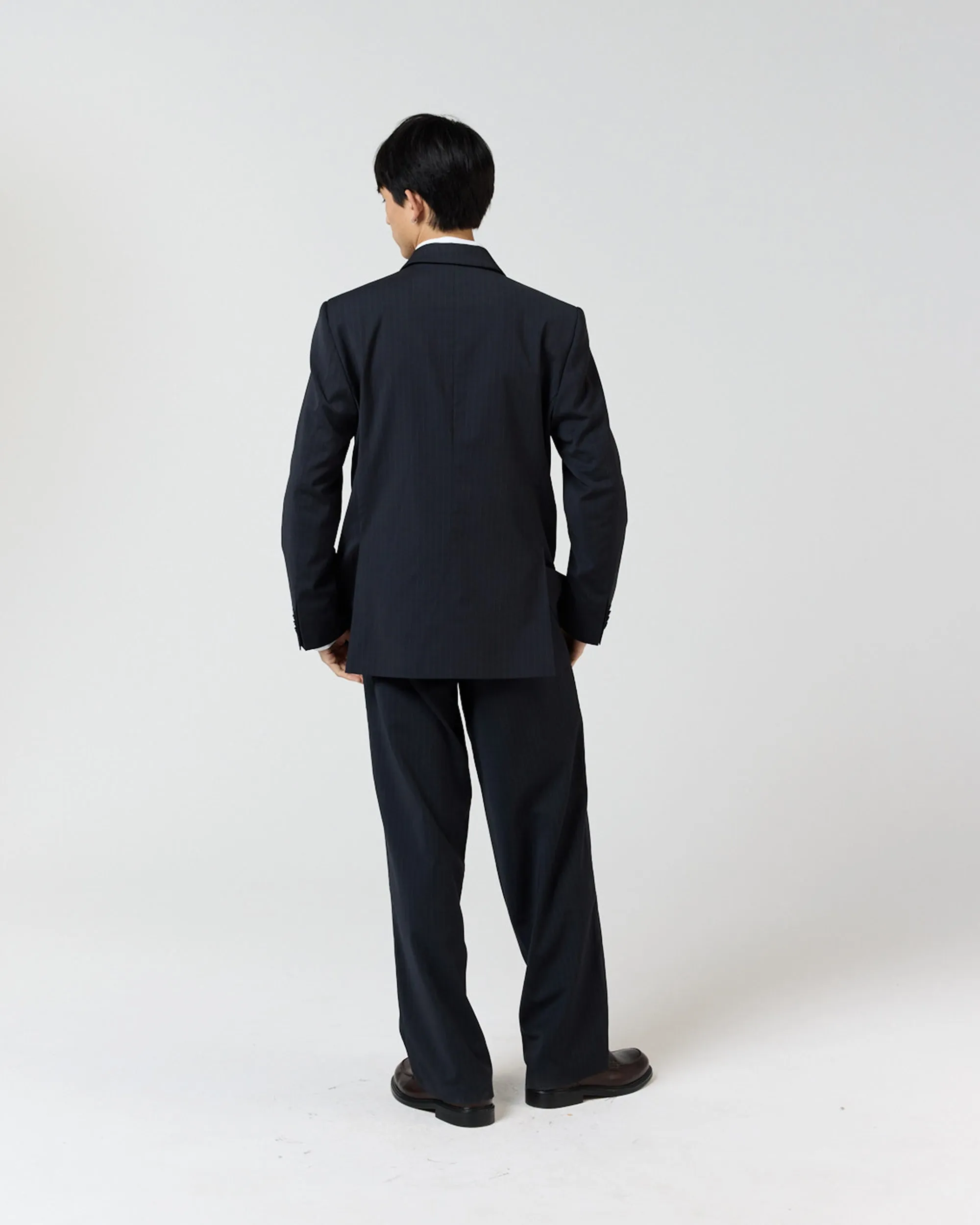 Double Breasted Suit Jacket - Navy Pinstripe sold by Ronning product image thumbnail 5