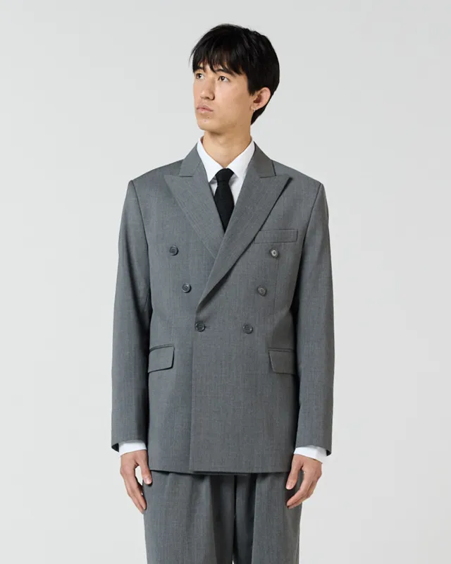 Double Breasted Suit Jacket - Charcoal Grey made by Ronning
