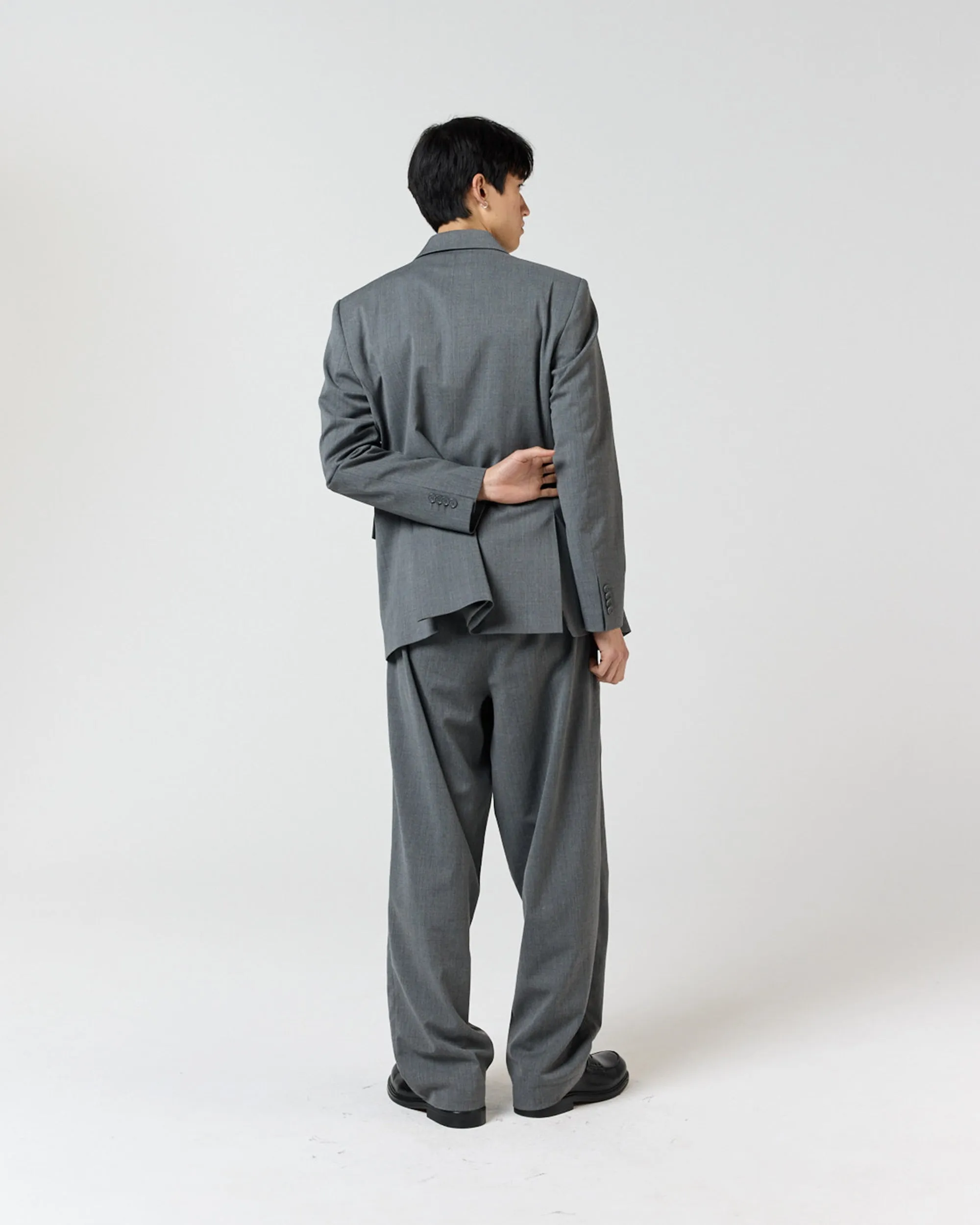 DOUBLE BREASTED SUIT - CHARCOAL GREY sold by Ronning product image thumbnail 4