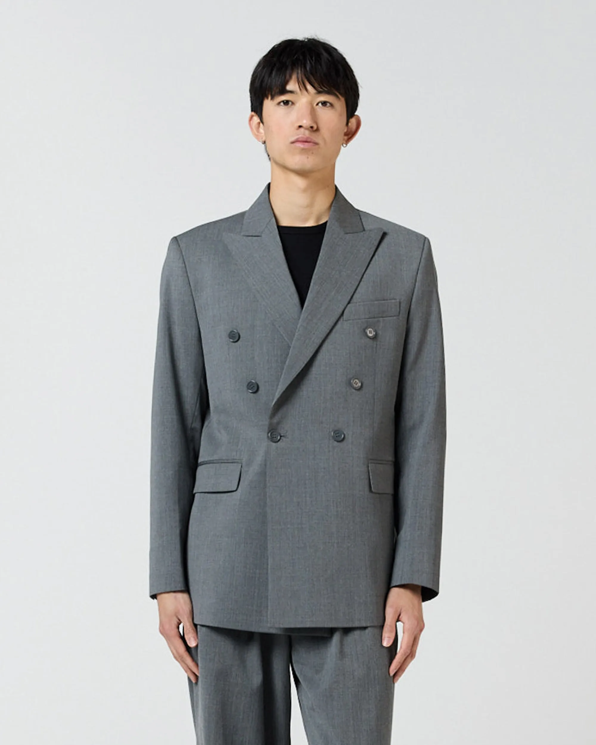 DOUBLE BREASTED SUIT - CHARCOAL GREY sold by Ronning product image thumbnail 5