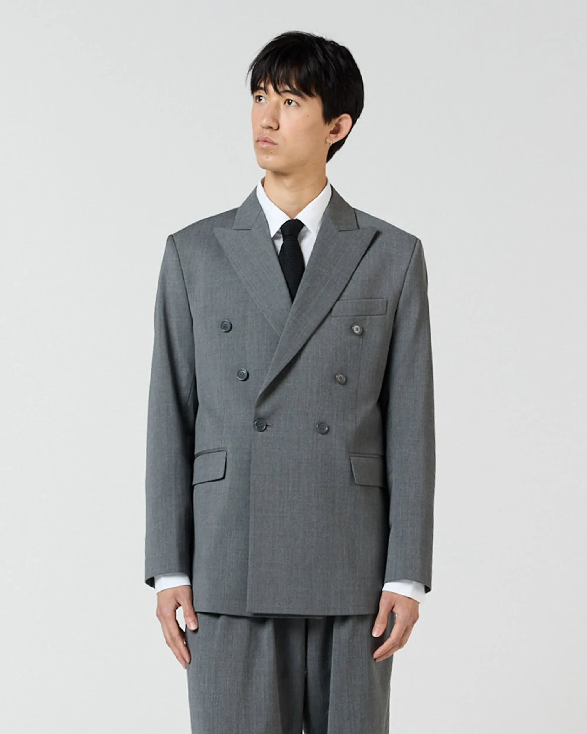 DOUBLE BREASTED SUIT - CHARCOAL GREY sold by Ronning product image thumbnail 3