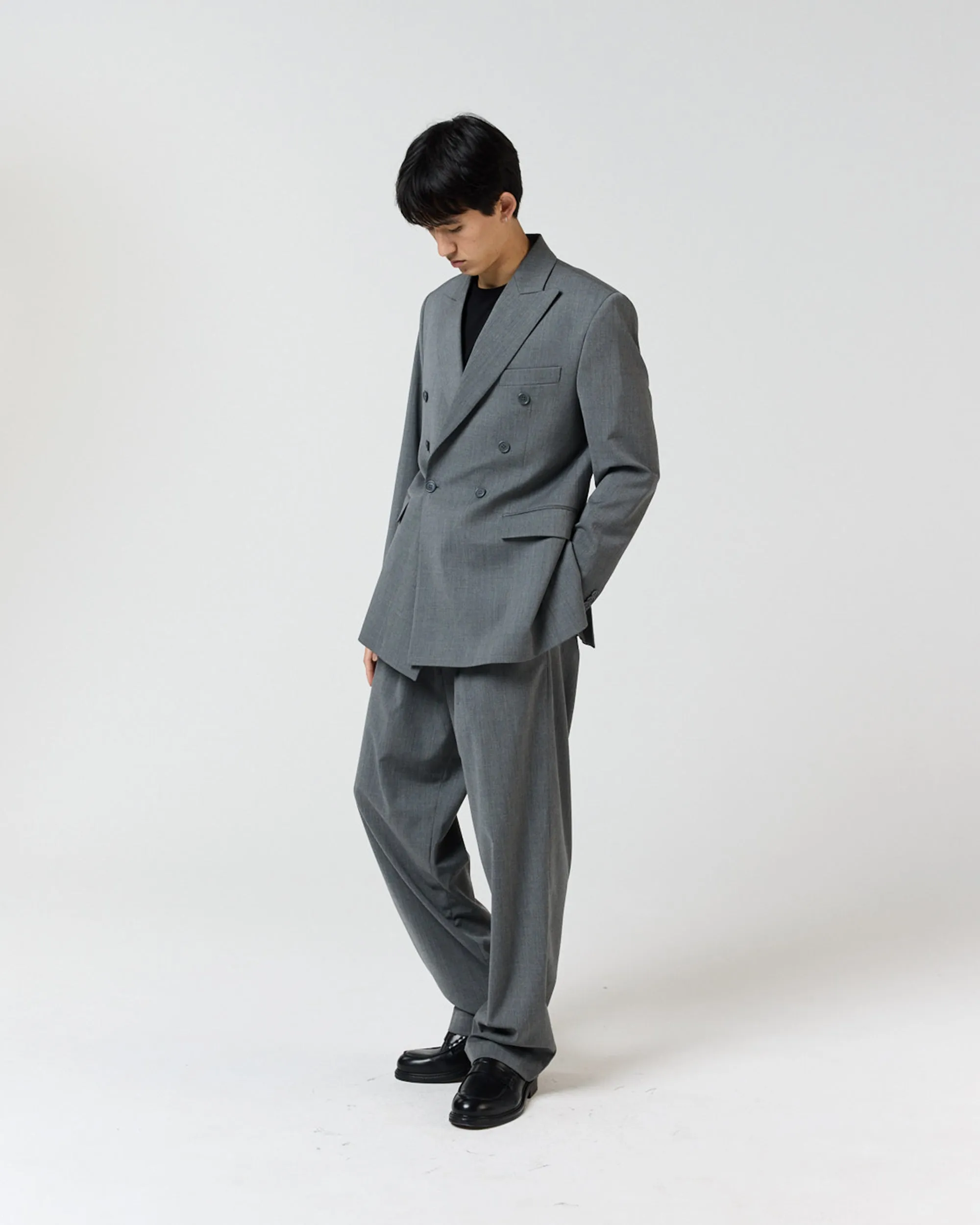 DOUBLE BREASTED SUIT - CHARCOAL GREY sold by Ronning product image thumbnail 2