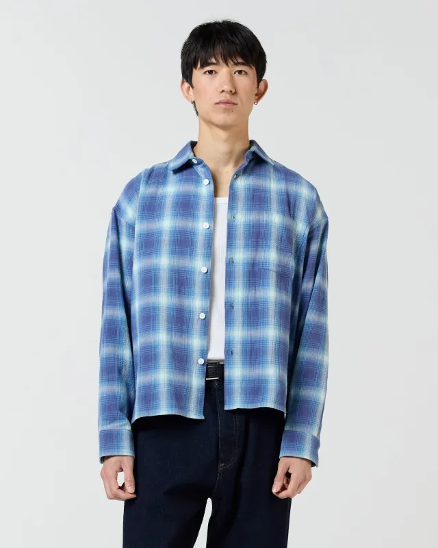 Japanese Shirt - Blue Plaid made by Ronning