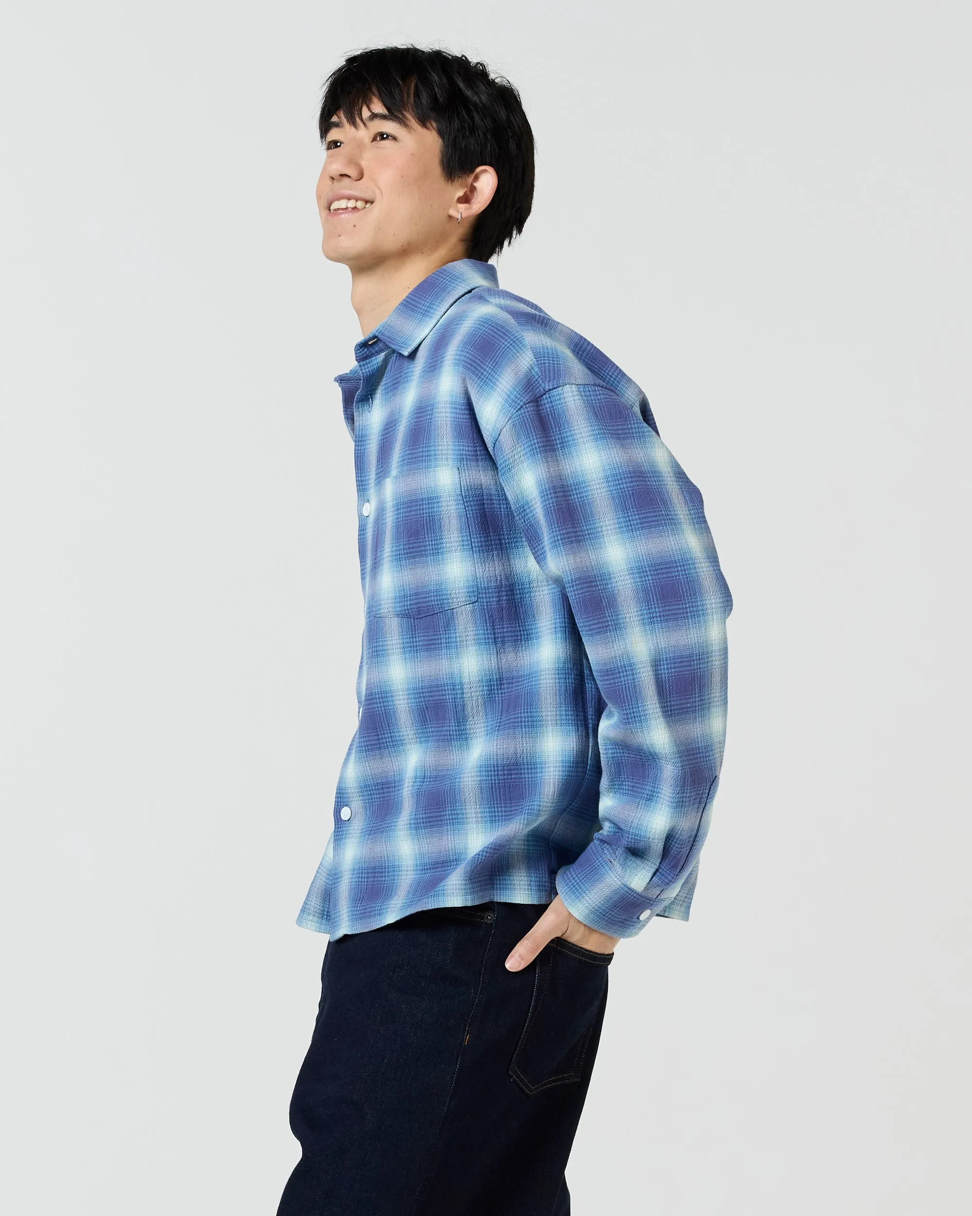 Japanese Shirt - Blue Plaid sold by Ronning product image thumbnail 2