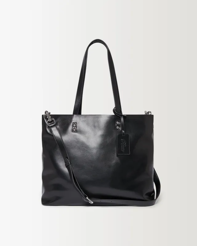 Everyday Bag - Black Leather made by Ronning