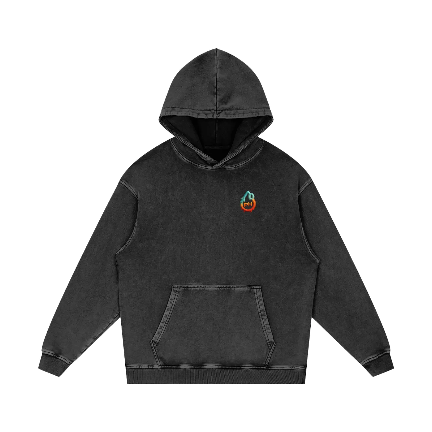Arcane Inferno - Snow Washed Loose Cotton Hoodie sold by Phantasmagorical product image thumbnail 4