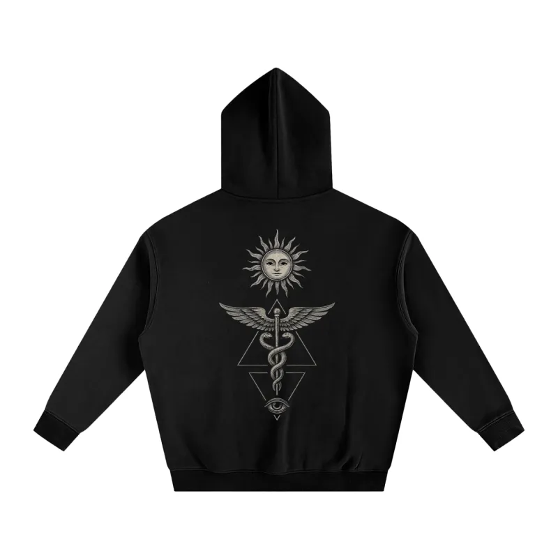 Inner Alchemy - Oversize Fleeced Hoodie sold by Phantasmagorical