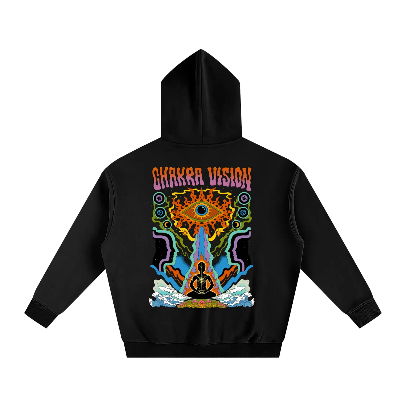 Chakra Vision - Oversize Fleeced Hoodie sold by Phantasmagorical product image thumbnail 4