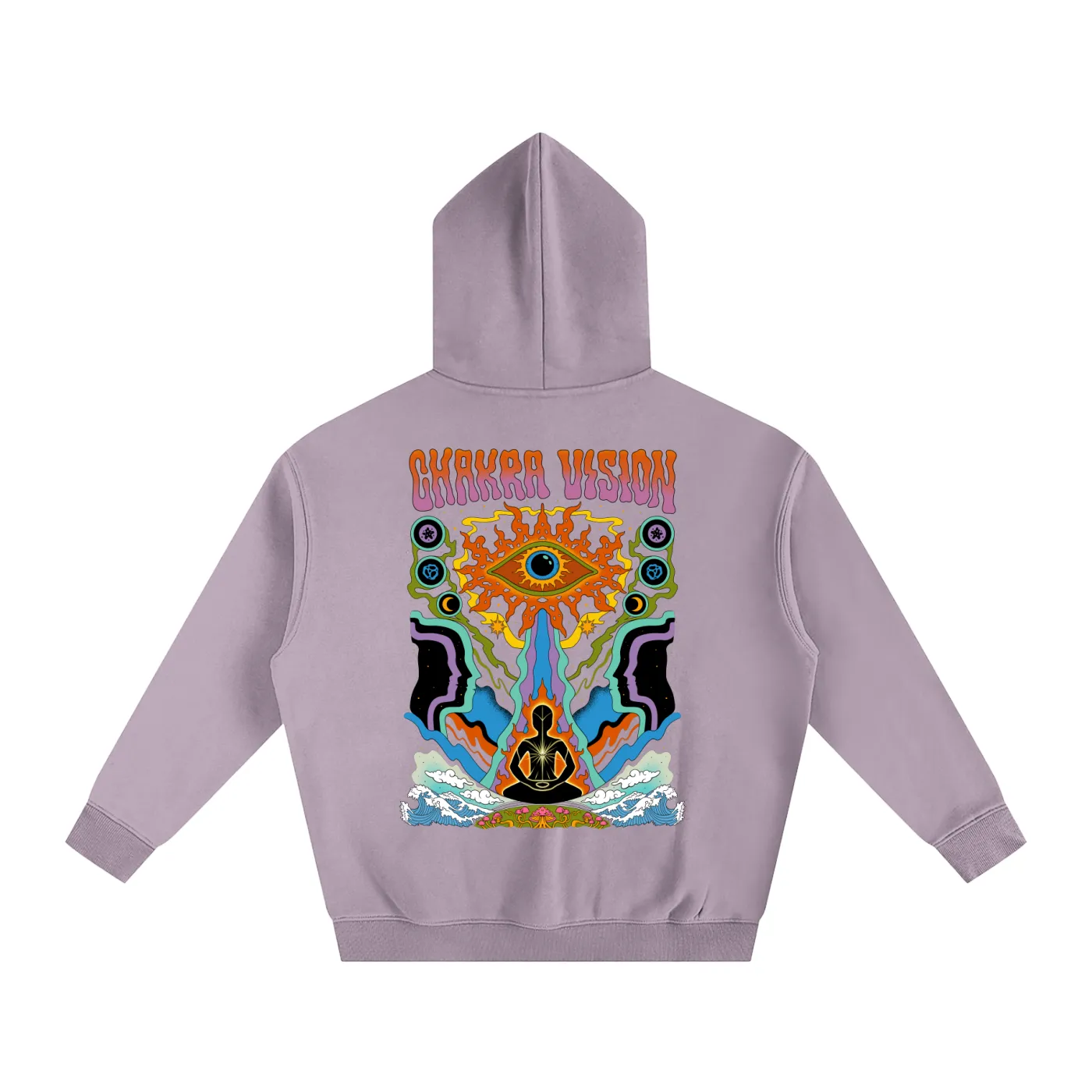 Chakra Vision - Oversize Fleeced Hoodie sold by Phantasmagorical