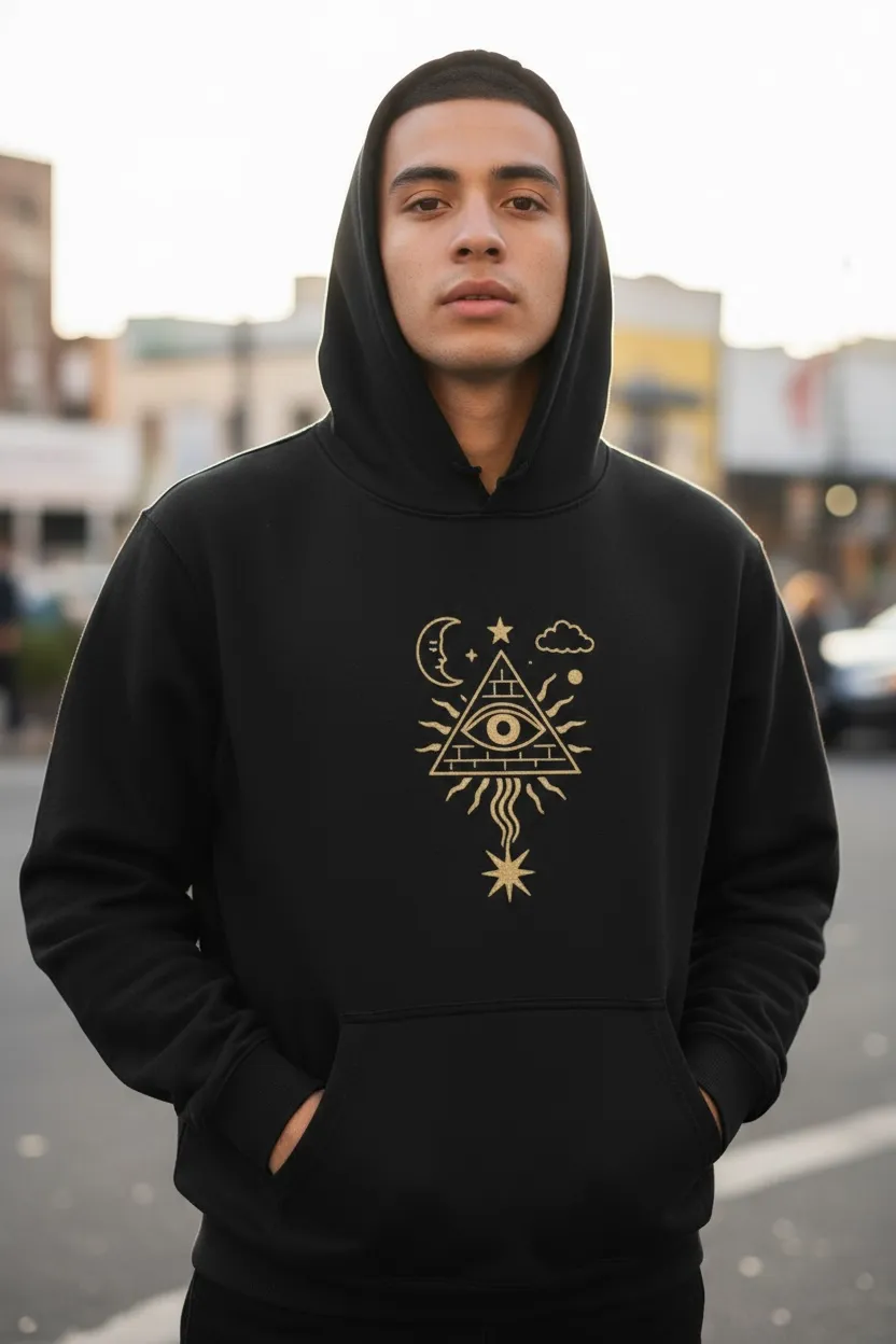 Mystic Signal - Oversize Fleeced Hoodie sold by Phantasmagorical product image thumbnail 3