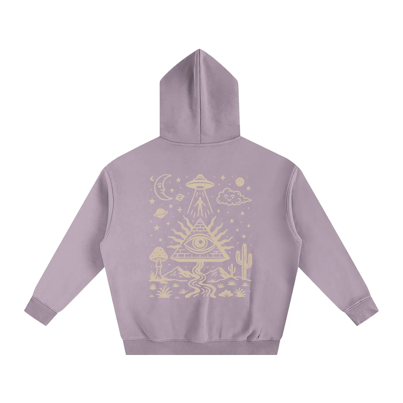 Mystic Signal - Oversize Fleeced Hoodie sold by Phantasmagorical product image thumbnail 5