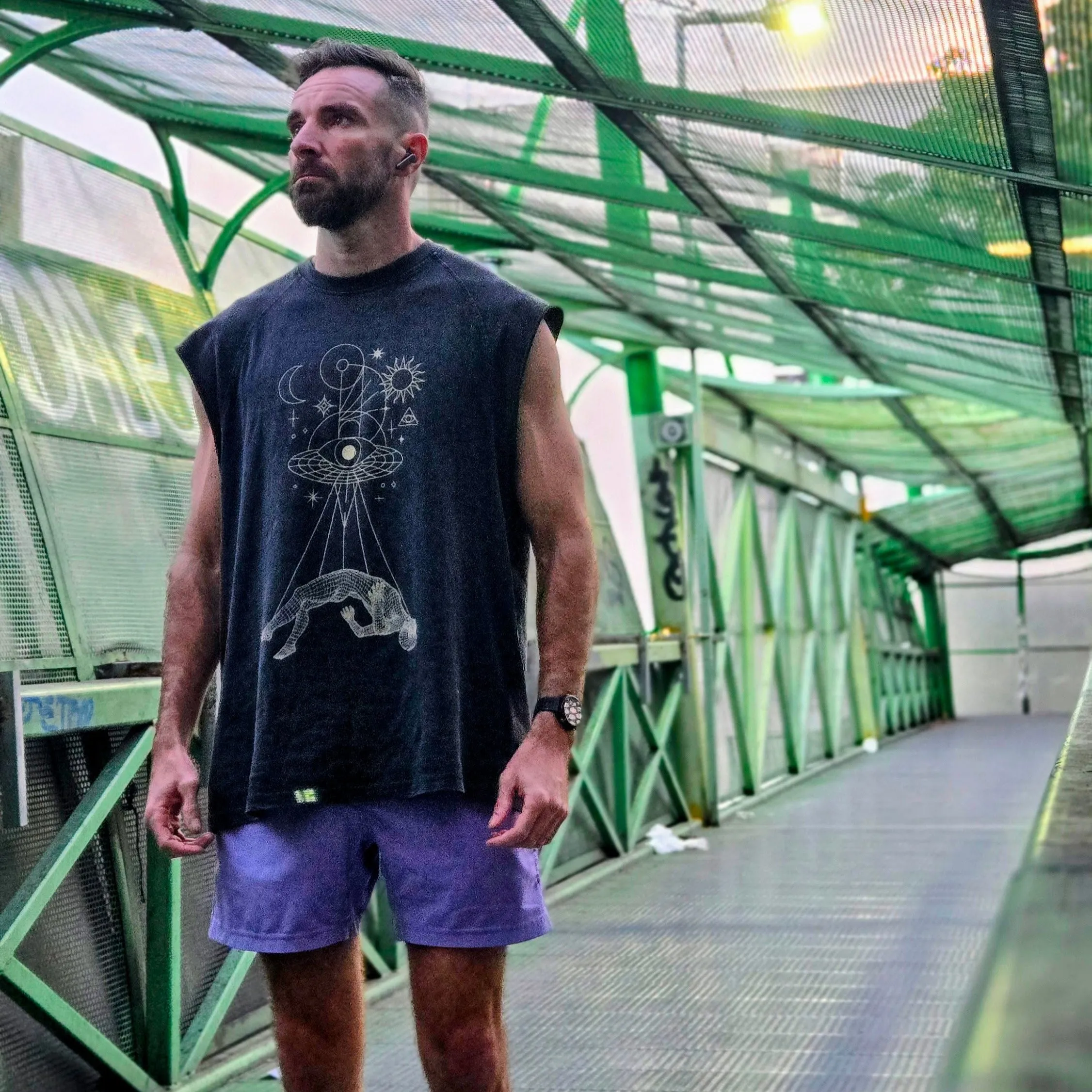 Dimensional Drift - Snow Washed Raw Hem Tank Top sold by Phantasmagorical product image thumbnail 3