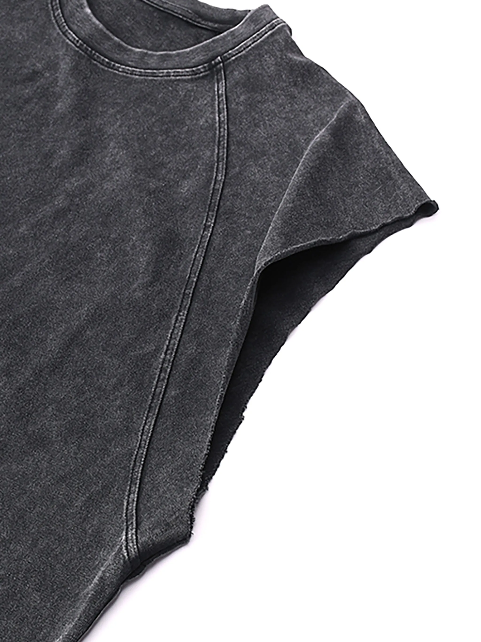 Dimensional Drift - Snow Washed Raw Hem Tank Top sold by Phantasmagorical product image thumbnail 4