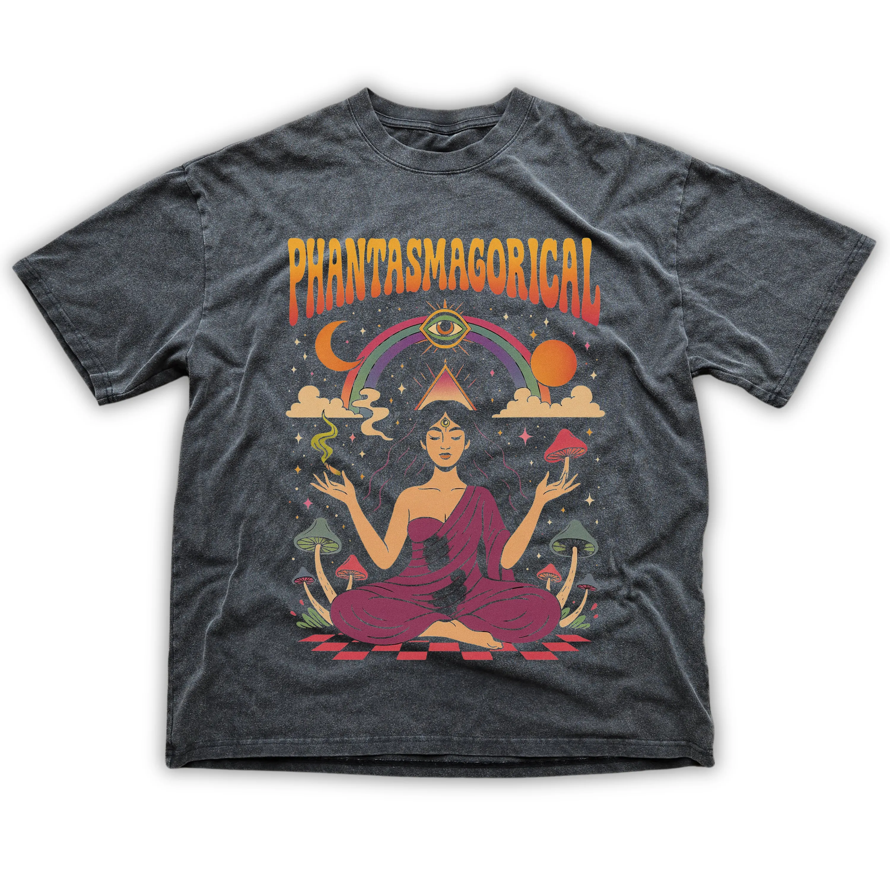 Mystic Maiden - Fluffy Vintage Washed T-Shirt (NEW) sold by Phantasmagorical