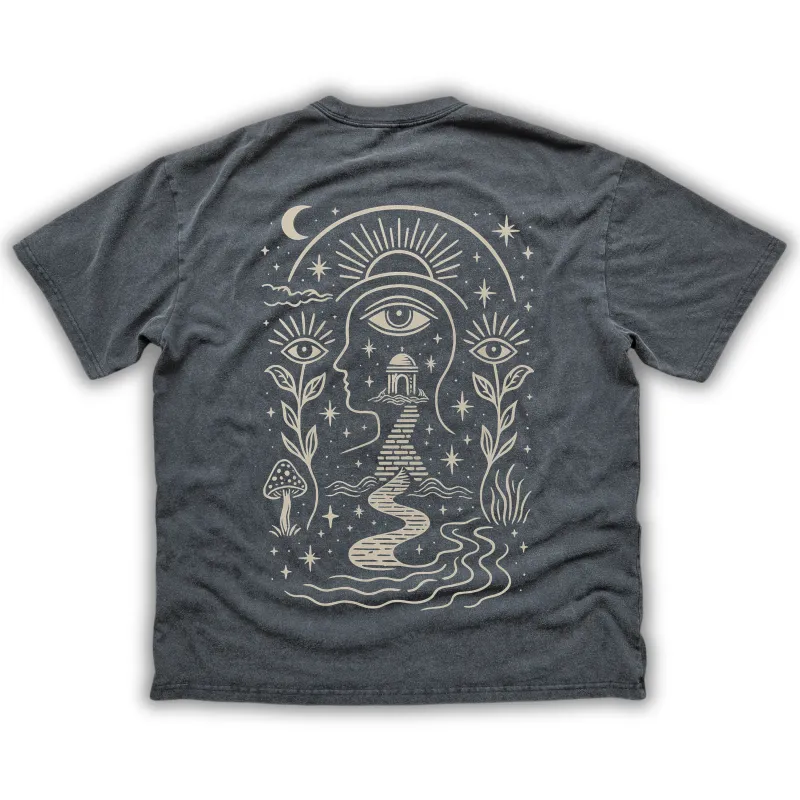 Journey Within - Fluffy Vintage Washed T-Shirt - 250 GSM (NEW) sold by Phantasmagorical