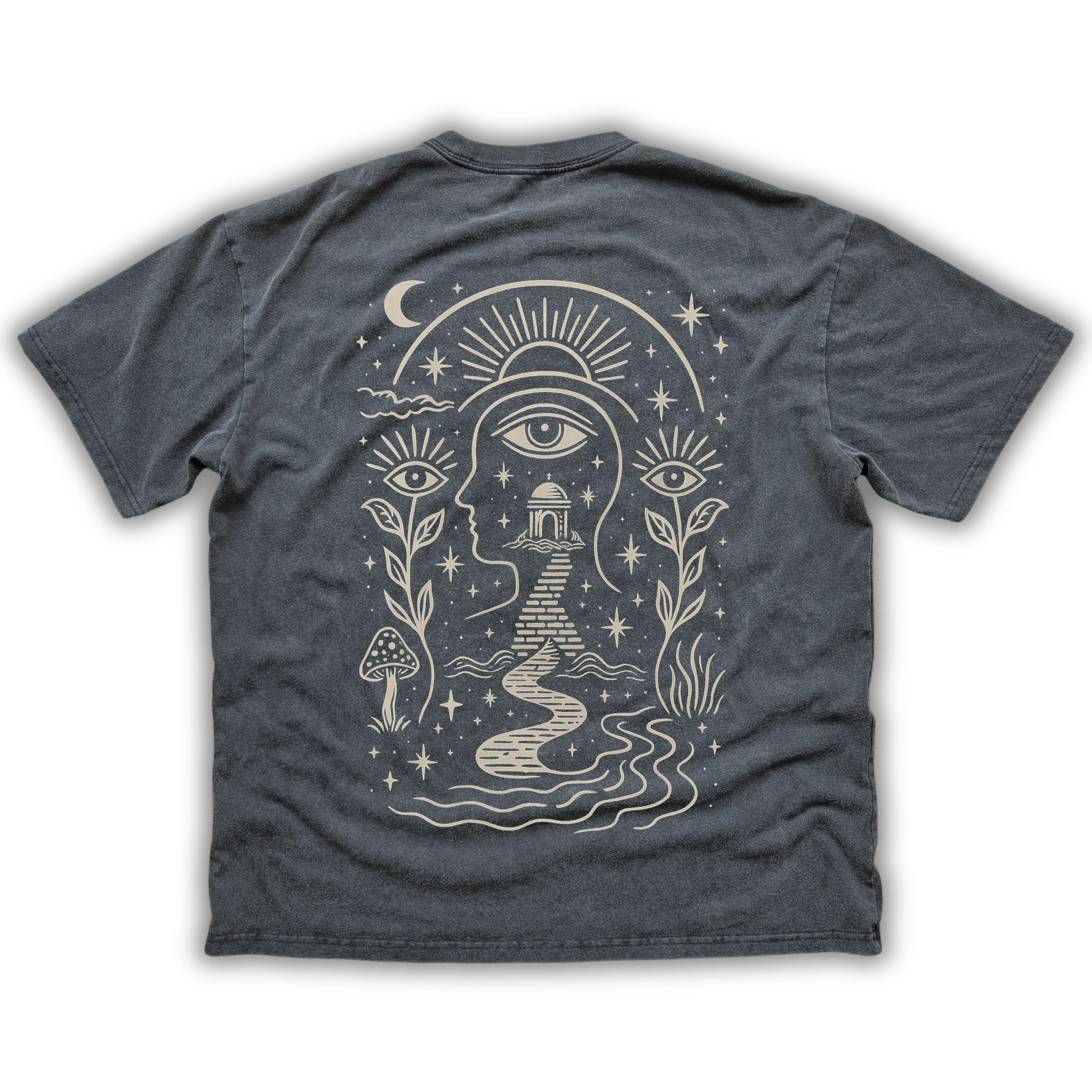 Journey Within - Fluffy Vintage Washed T-Shirt - 250 GSM (NEW) sold by Phantasmagorical