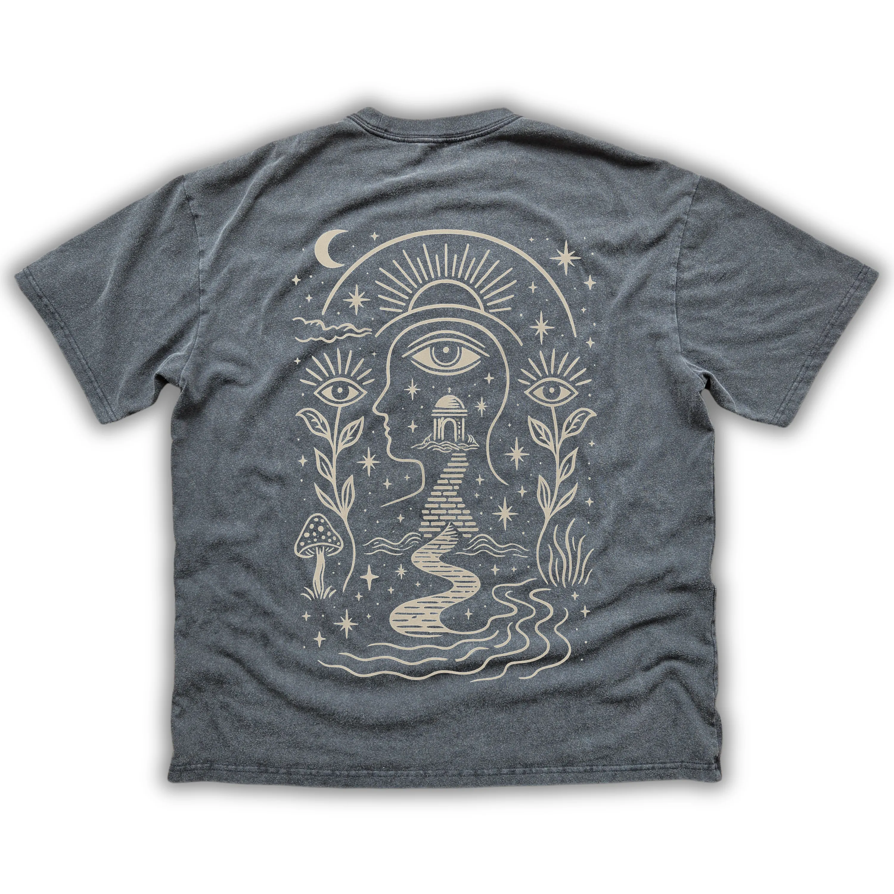 Journey Within - Fluffy Vintage Washed T-Shirt - 250 GSM (NEW) sold by Phantasmagorical product image thumbnail 3