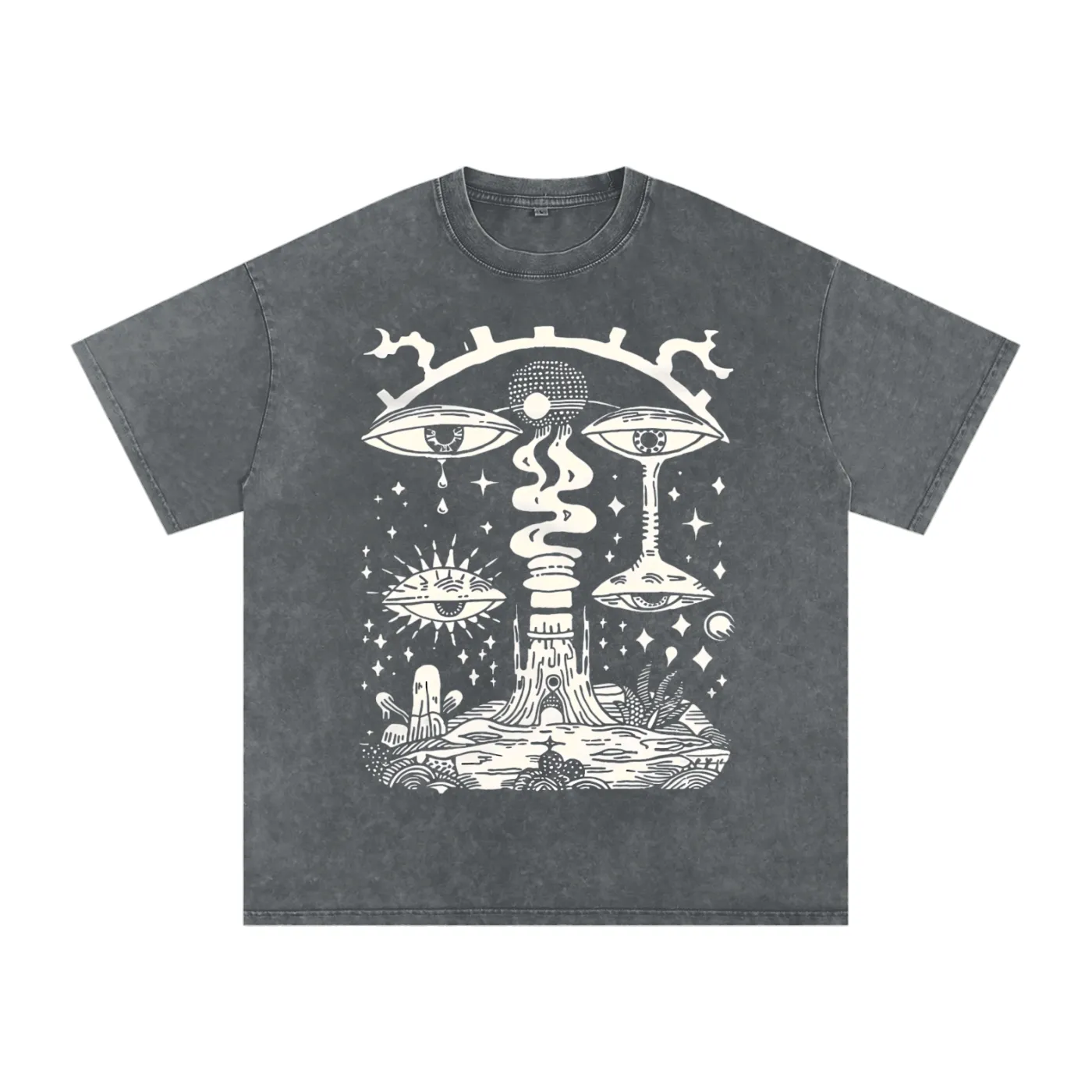 Paradoxical Perspective - Acid Wash Oversize T-Shirt - 250 GSM (Limited Release) sold by Phantasmagorical product image thumbnail 5