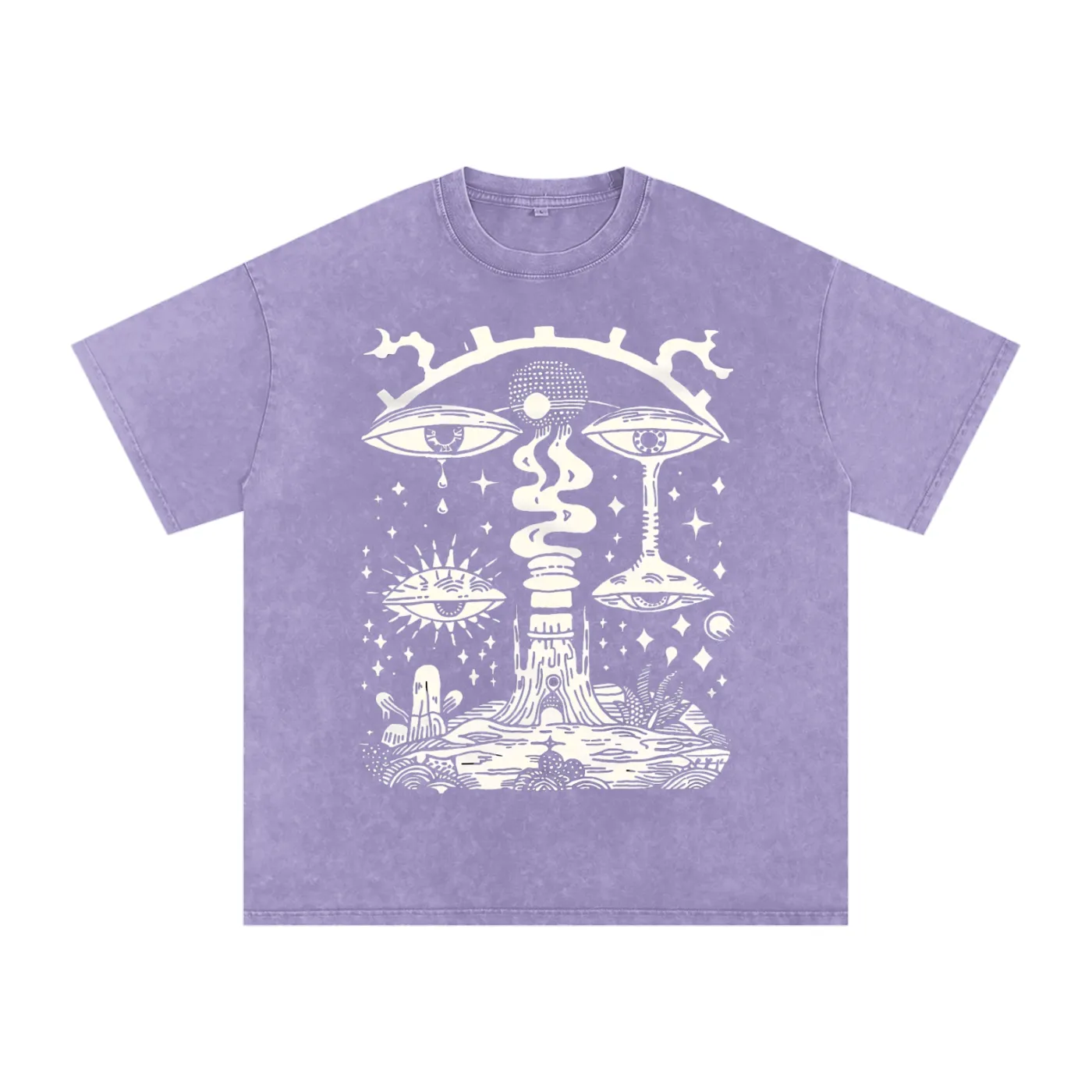 Paradoxical Perspective - Acid Wash Oversize T-Shirt - 250 GSM (Limited Release) sold by Phantasmagorical product image thumbnail 3