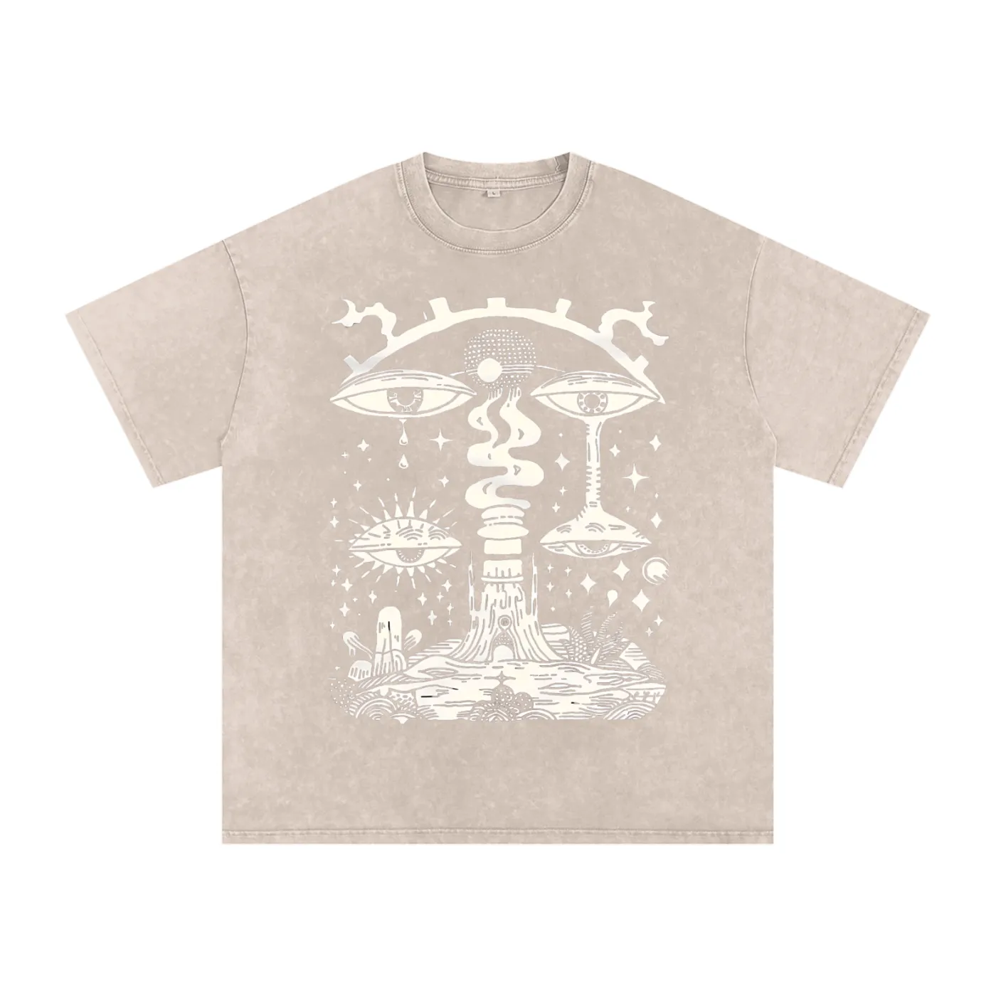 Paradoxical Perspective - Acid Wash Oversize T-Shirt - 250 GSM (Limited Release) sold by Phantasmagorical product image thumbnail 2