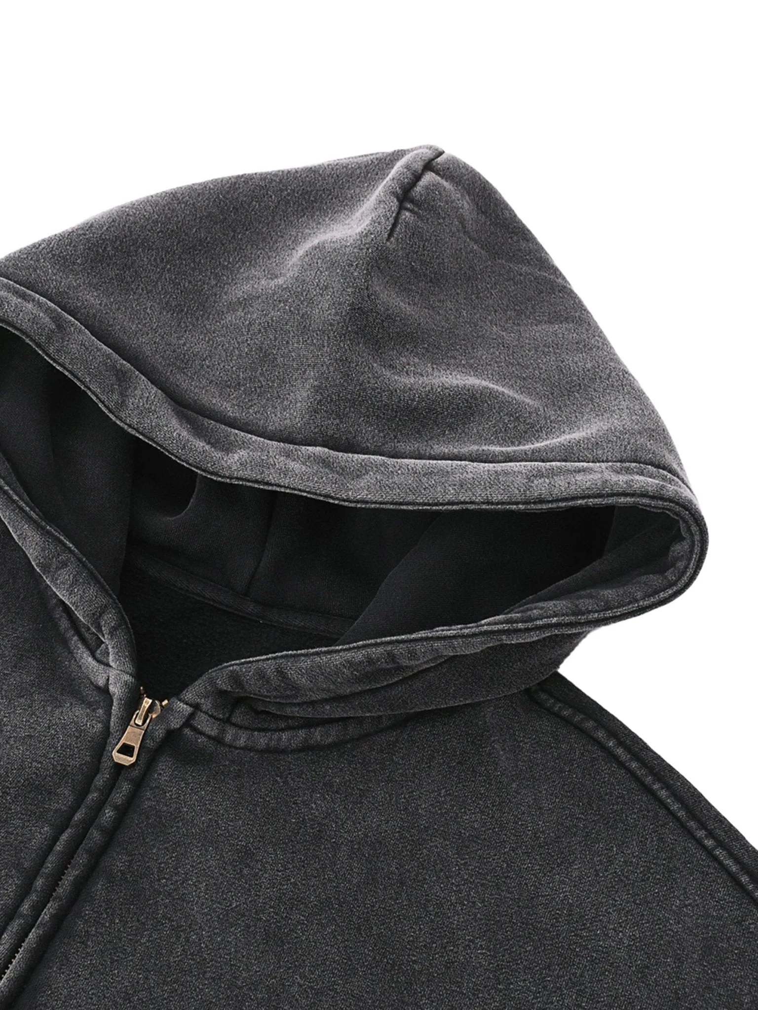 Higher State - Zip-Through Boxy Vintage Wash Hoodie sold by Phantasmagorical product image thumbnail 3