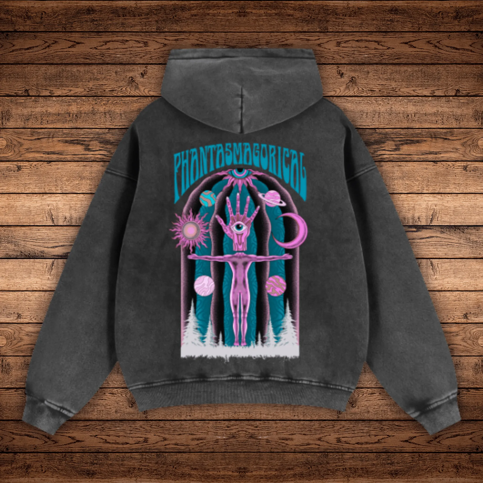 Higher State - Zip-Through Boxy Vintage Wash Hoodie sold by Phantasmagorical