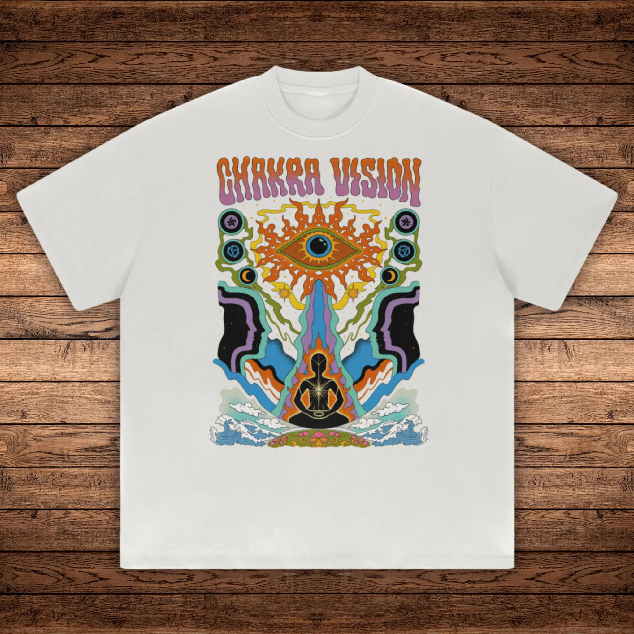 Chakra Vision - Absurdly Heavyweight Relaxed Fit T-shirt (425 GSM) sold by Phantasmagorical
