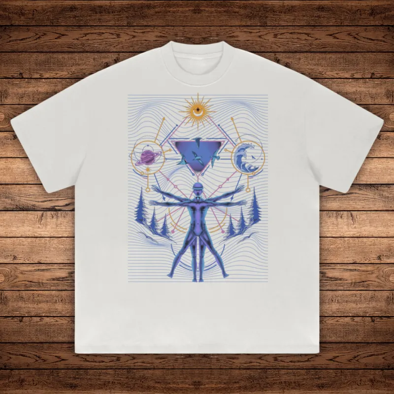 Interconnected - Absurdly Heavyweight Relaxed Fit T-shirt (425 GSM) sold by Phantasmagorical