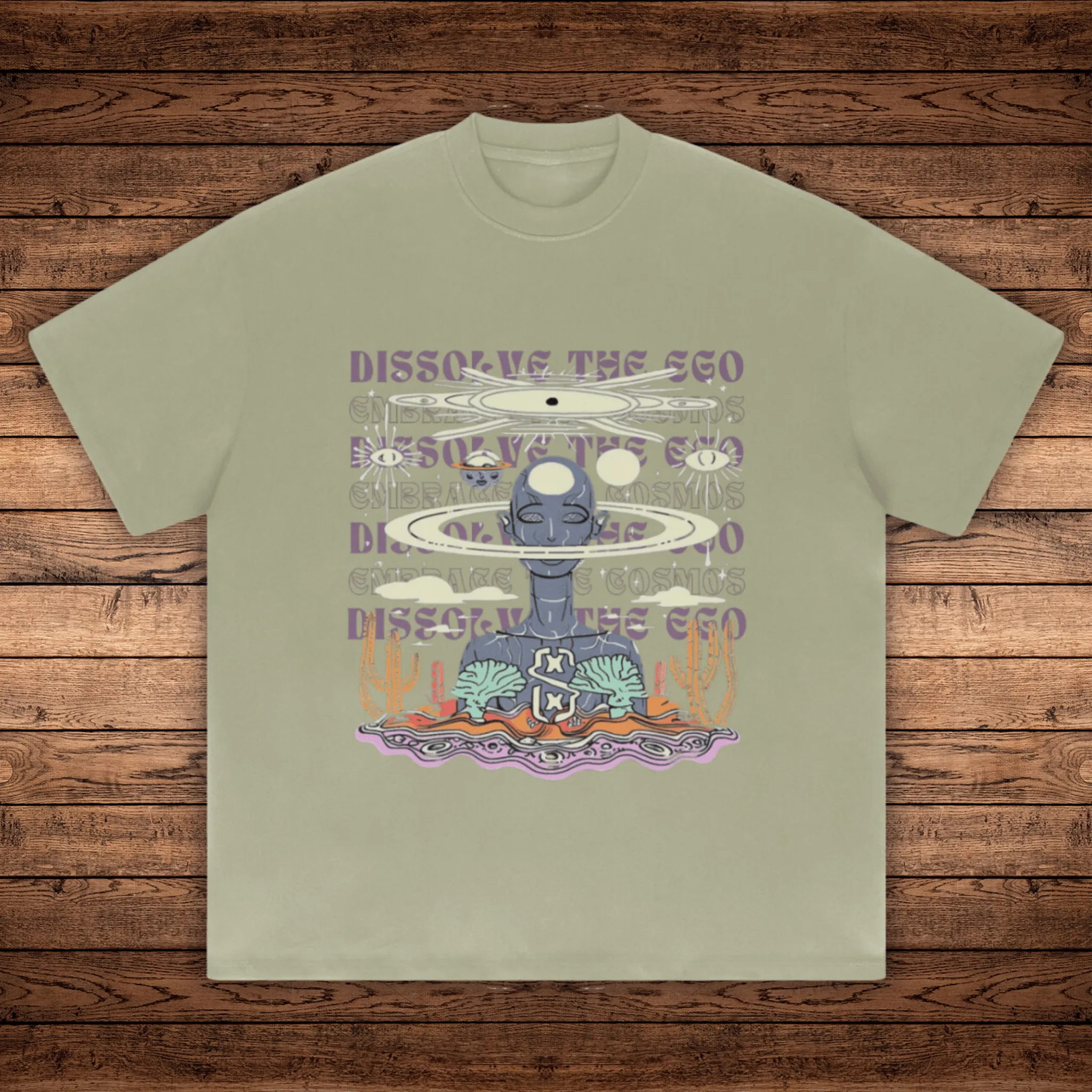 Dissolve The Ego - Absurdly Heavyweight Relaxed Fit T-shirt (425 GSM) sold by Phantasmagorical product image thumbnail 2