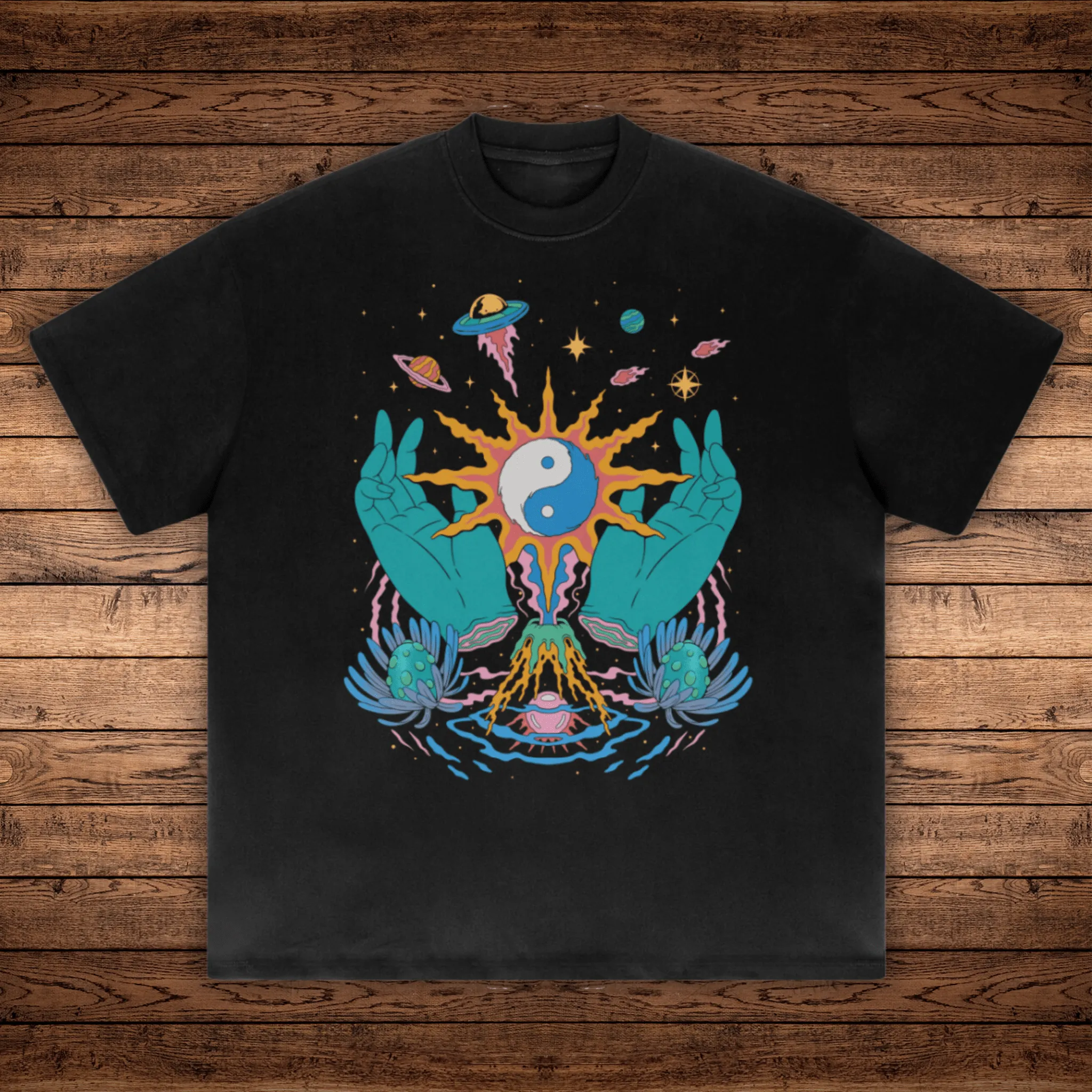 Yin / Yang - Absurdly Heavyweight Relaxed Fit T-shirt (425 GSM) sold by Phantasmagorical product image thumbnail 2