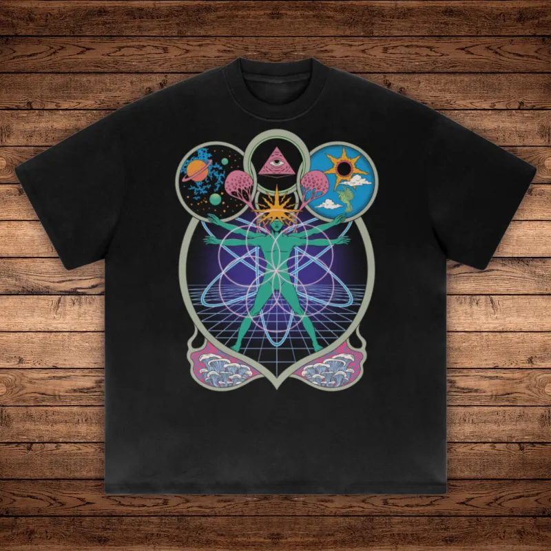 Connectedness - Absurdly Heavyweight Relaxed Fit T-shirt (425 GSM) sold by Phantasmagorical