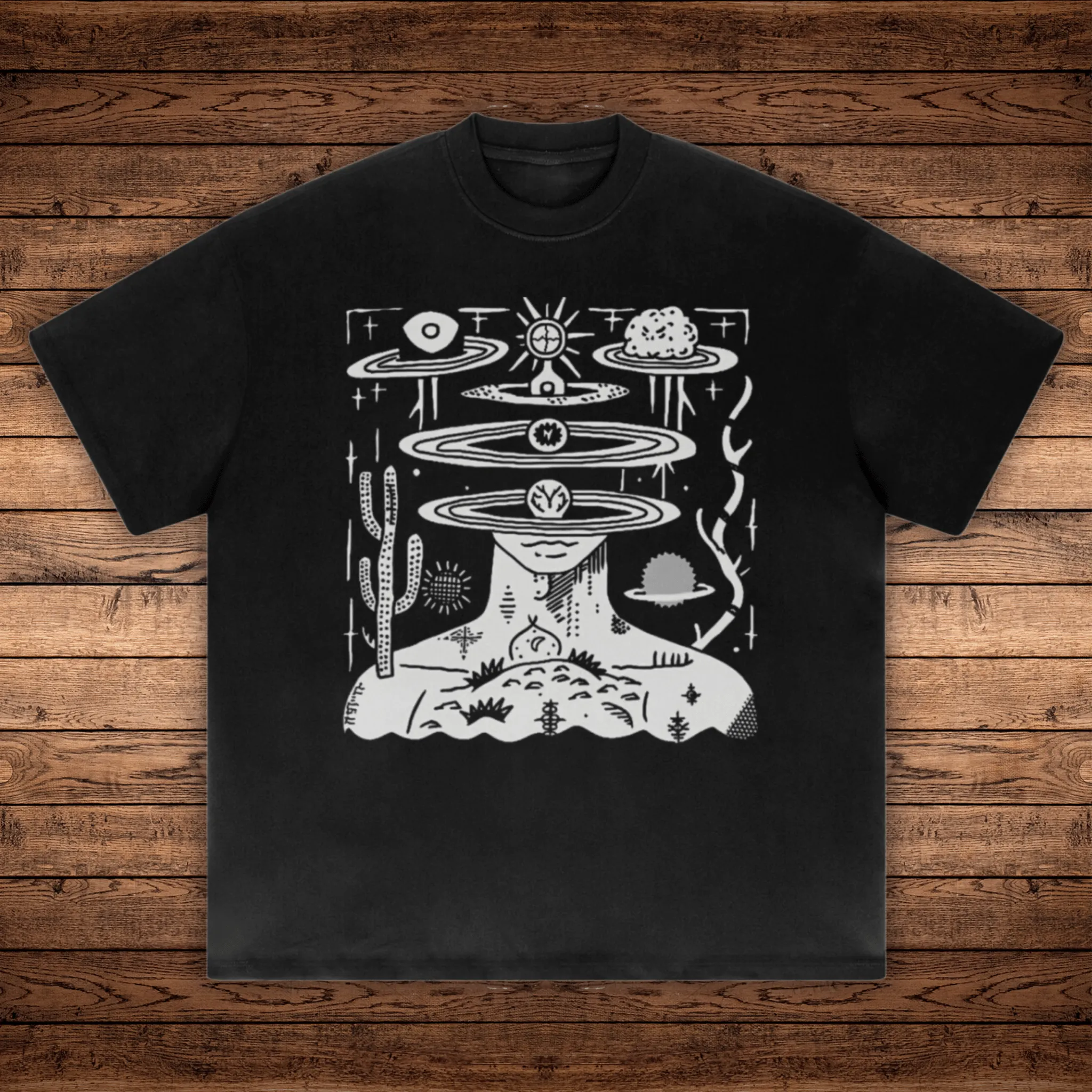 Spaced Out - Absurdly Heavyweight Relaxed Fit T-shirt sold by Phantasmagorical product image thumbnail 2