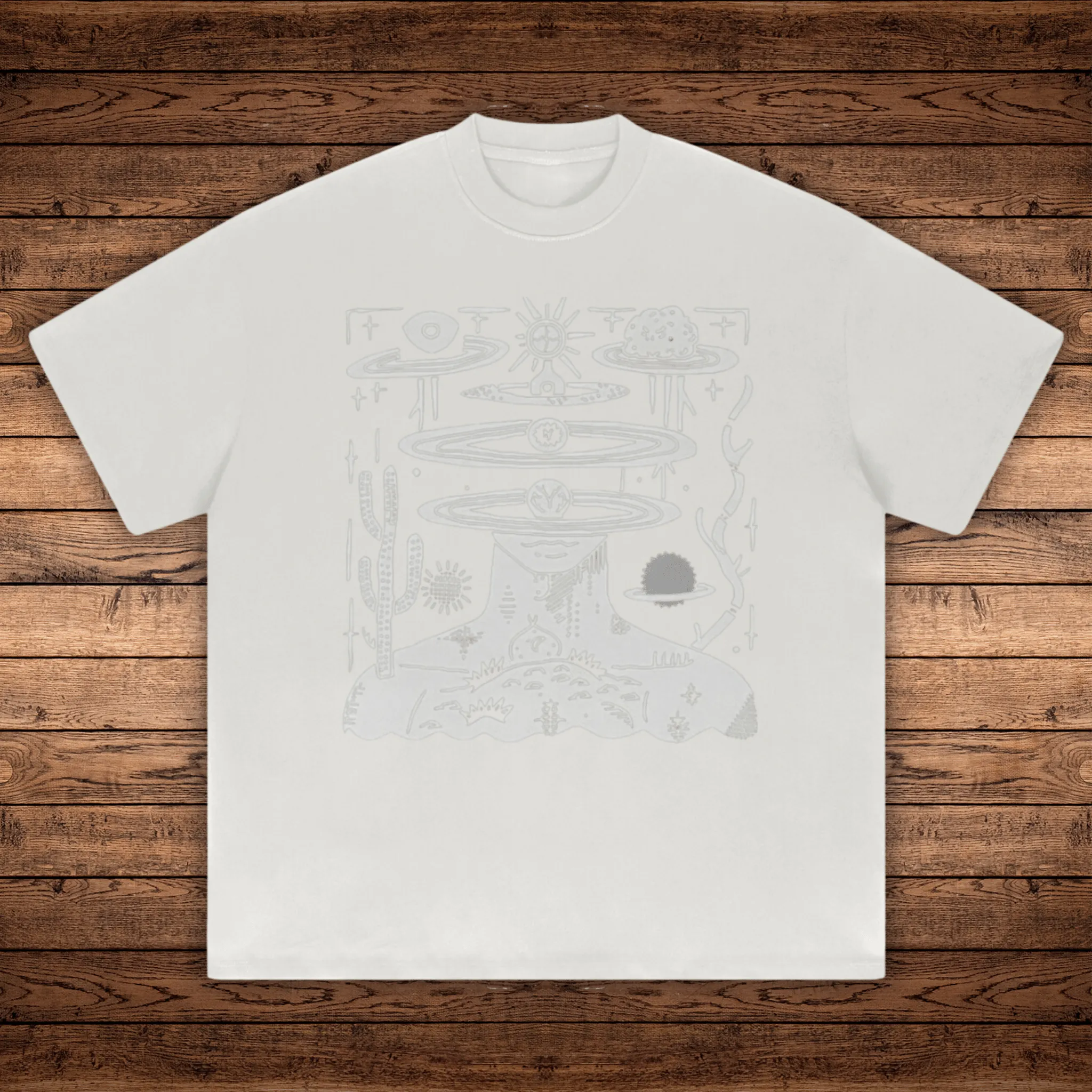 Spaced Out - Absurdly Heavyweight Relaxed Fit T-shirt sold by Phantasmagorical product image thumbnail 3