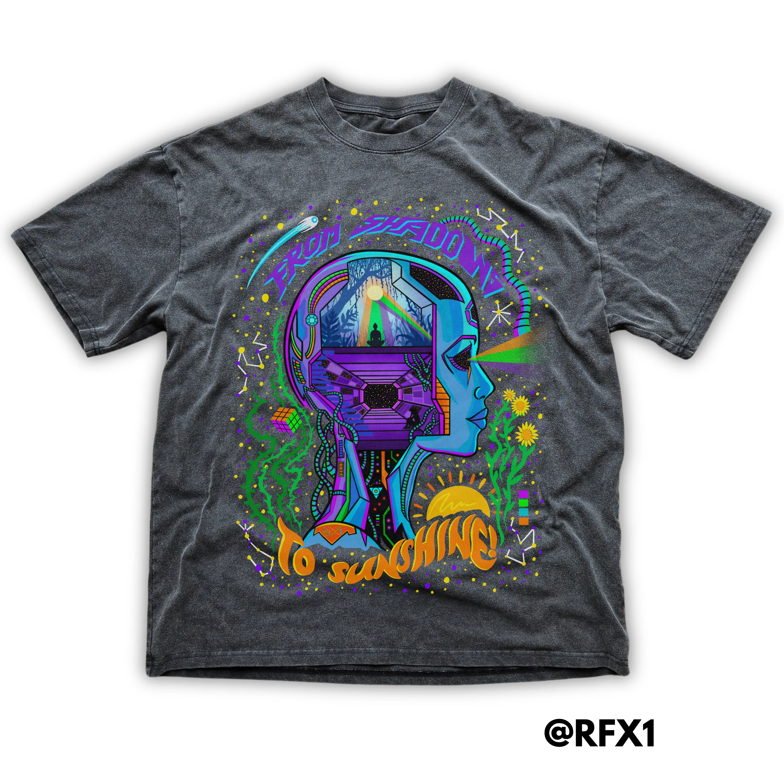 Shadows to Sunshine - Fluffy Vintage Heavyweight T-Shirt sold by Phantasmagorical