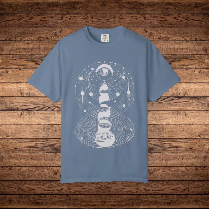 Cosmic Connection - Unisex Garment-Dyed T-shirt sold by Phantasmagorical