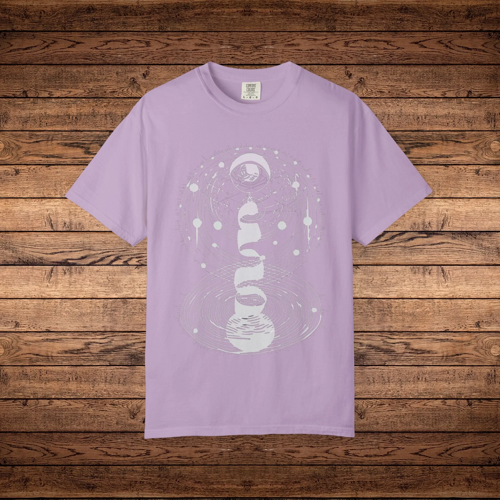 Cosmic Connection - Unisex Garment-Dyed T-shirt sold by Phantasmagorical product image thumbnail 5