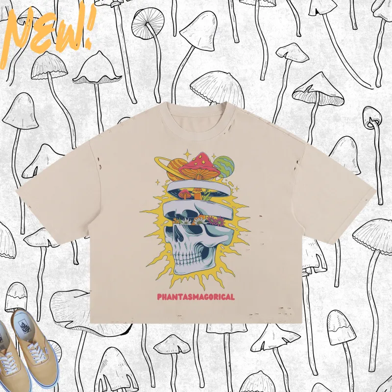 Expand Your Mind - Frayed Boxy Tee sold by Phantasmagorical