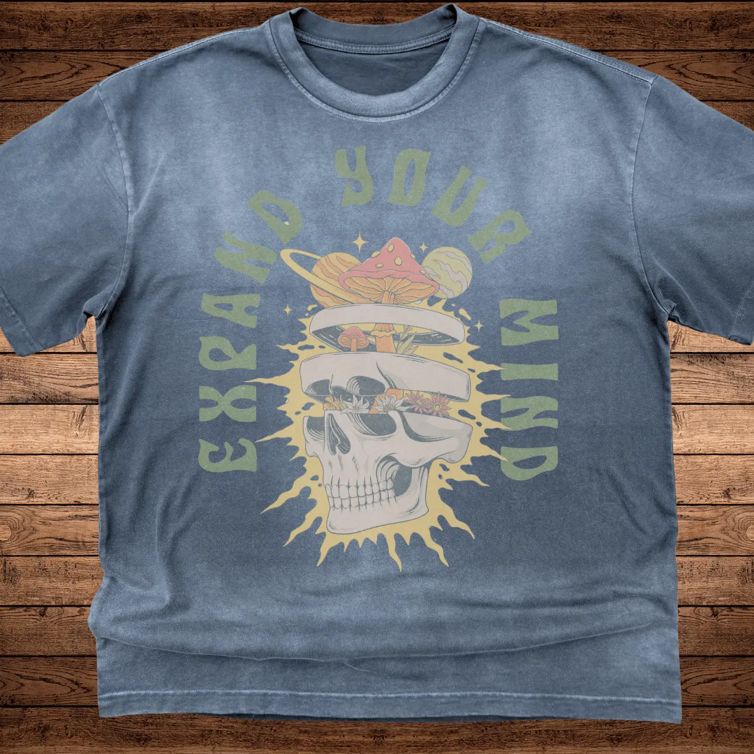 Expand Your Mind - Ultra-Heavyweight Vintage Washed Oversized T-Shirt - 300 GSM sold by Phantasmagorical product image thumbnail 4