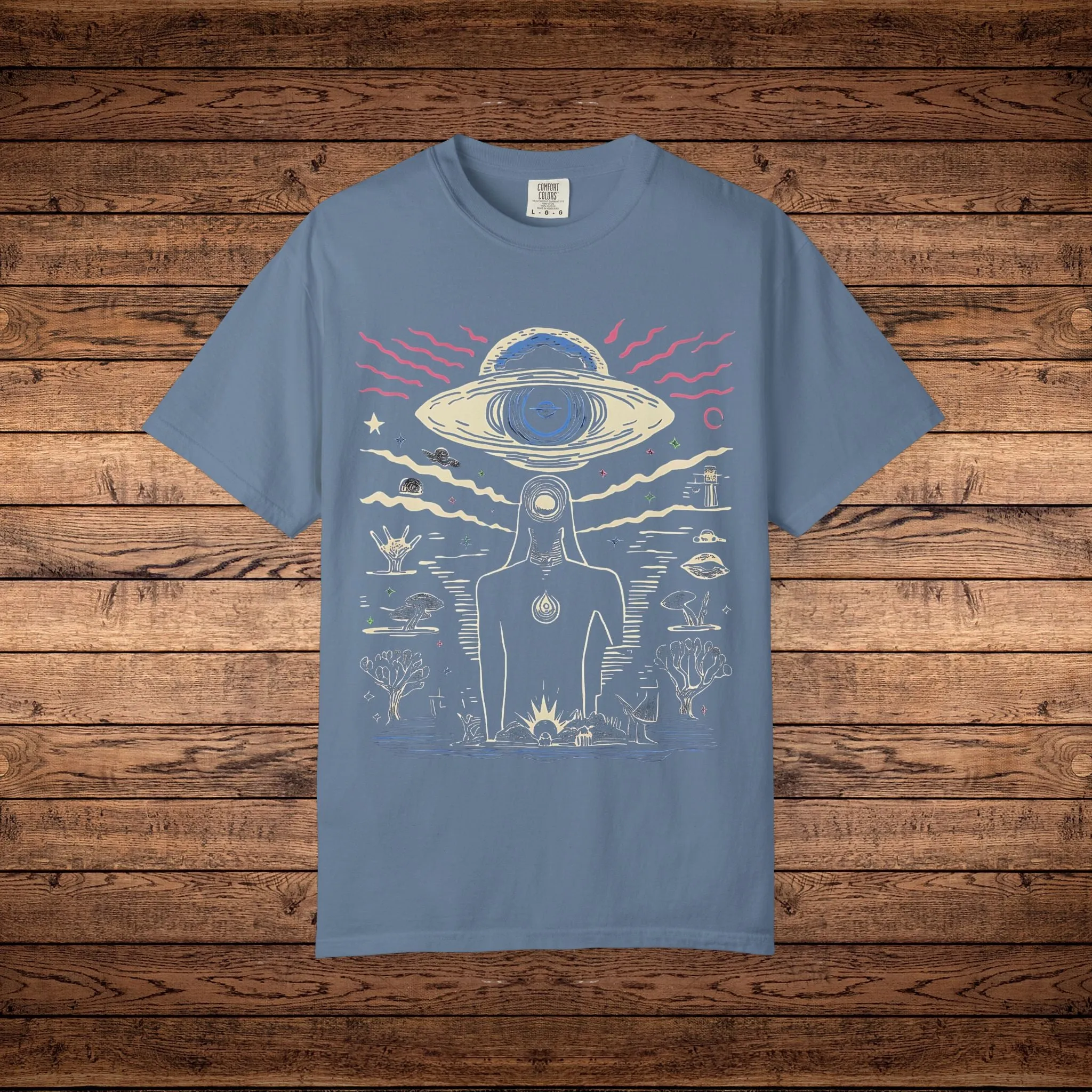 Extraterrestrial - Unisex Garment-Dyed T-shirt sold by Phantasmagorical product image thumbnail 4