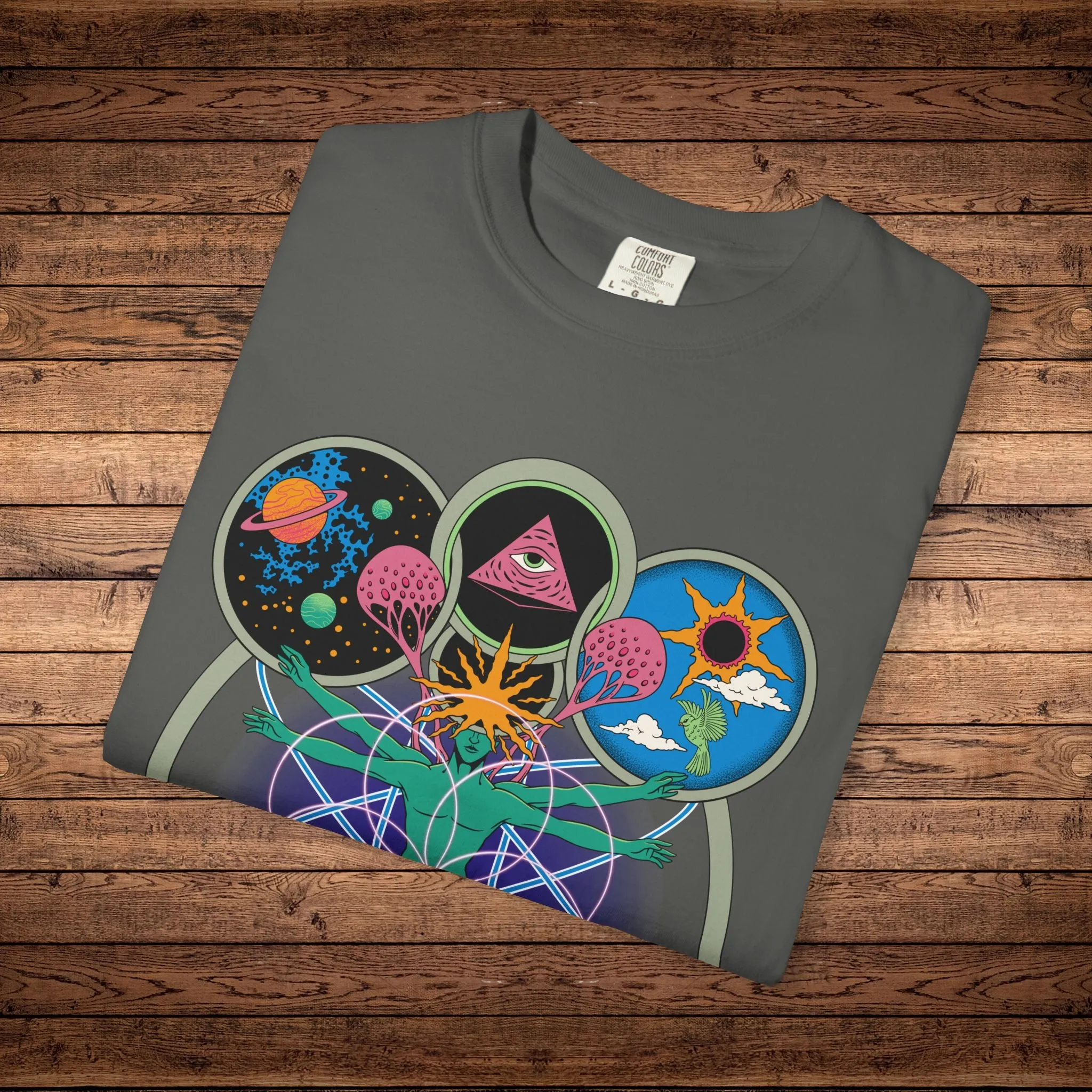 Connectedness - Unisex Garment-Dyed T-shirt sold by Phantasmagorical product image thumbnail 2