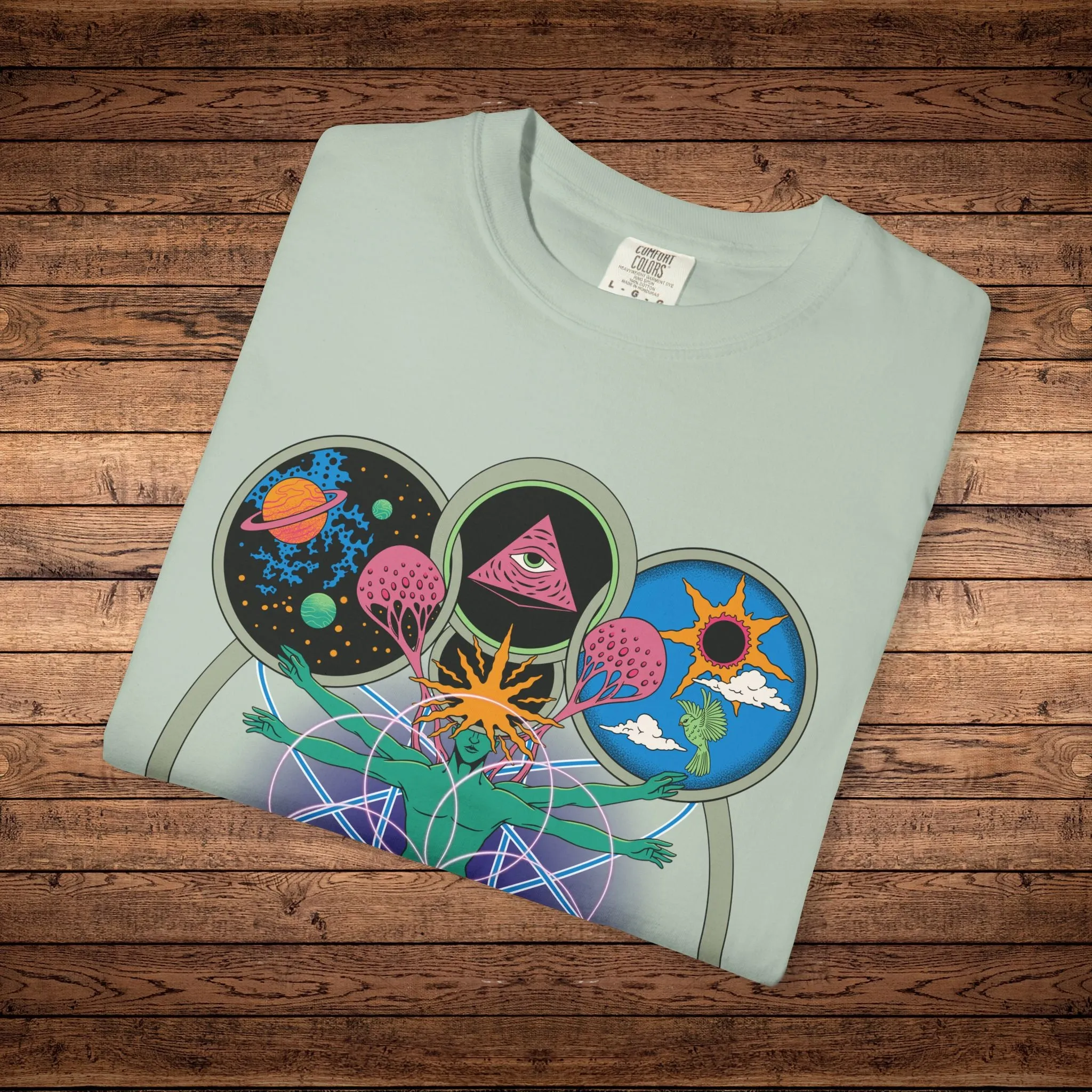 Connectedness - Unisex Garment-Dyed T-shirt sold by Phantasmagorical